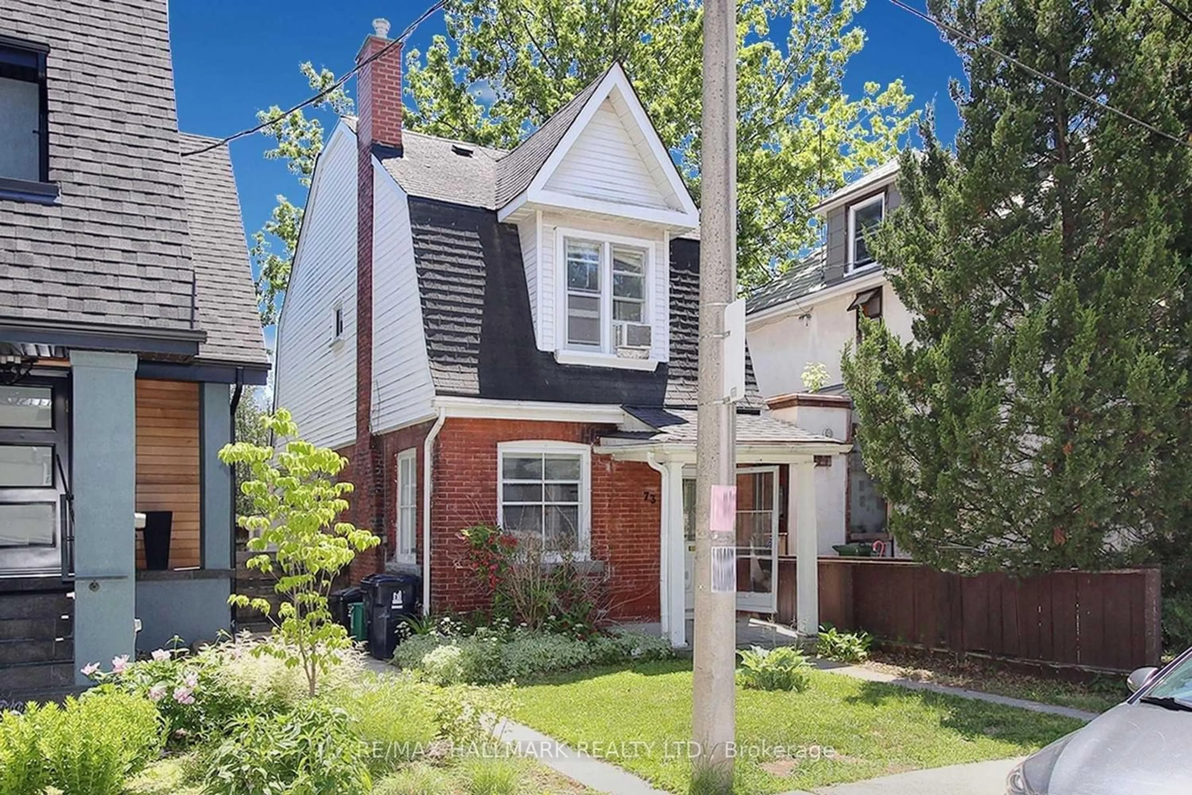 Home with brick exterior material, street for 73 Hocken Ave, Toronto Ontario M6G 2K1