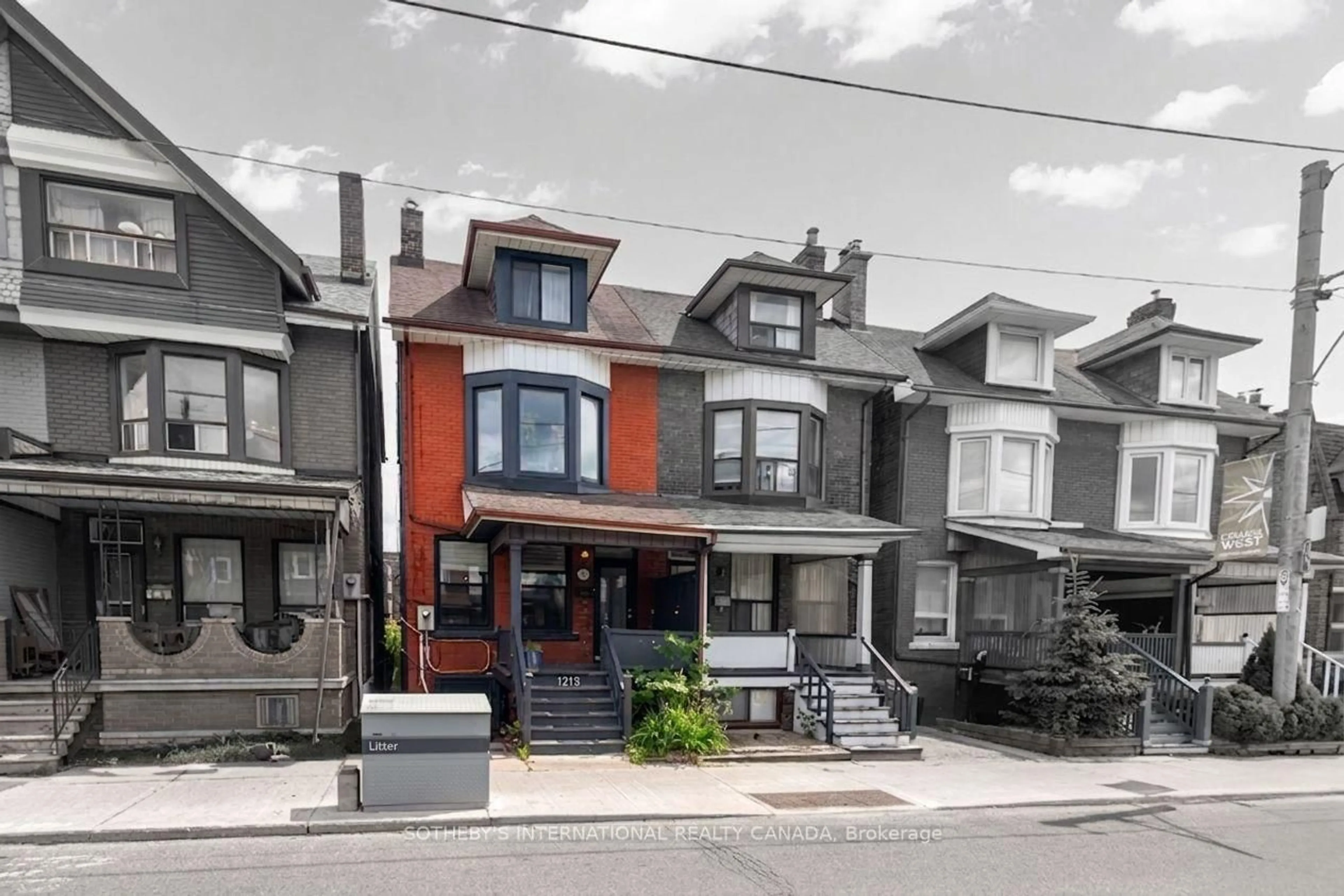 Home with brick exterior material, street for 1213 College St, Toronto Ontario M6H 1C1