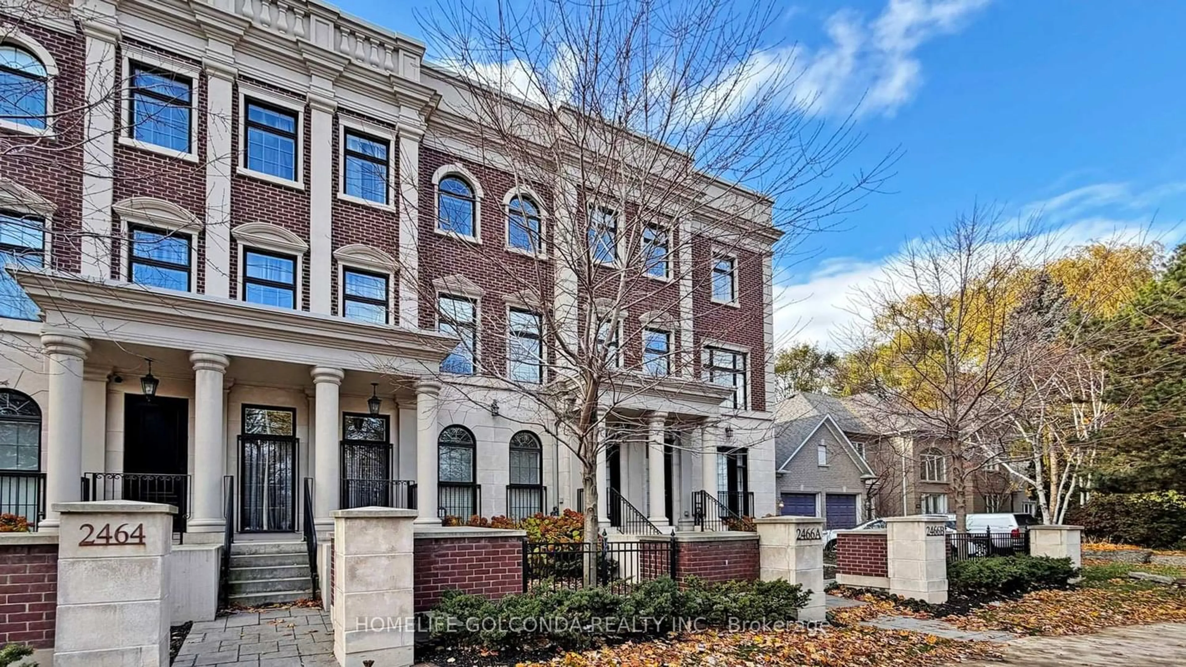 Home with brick exterior material, street for 2466B Bayview Ave, Toronto Ontario M2L 1A7