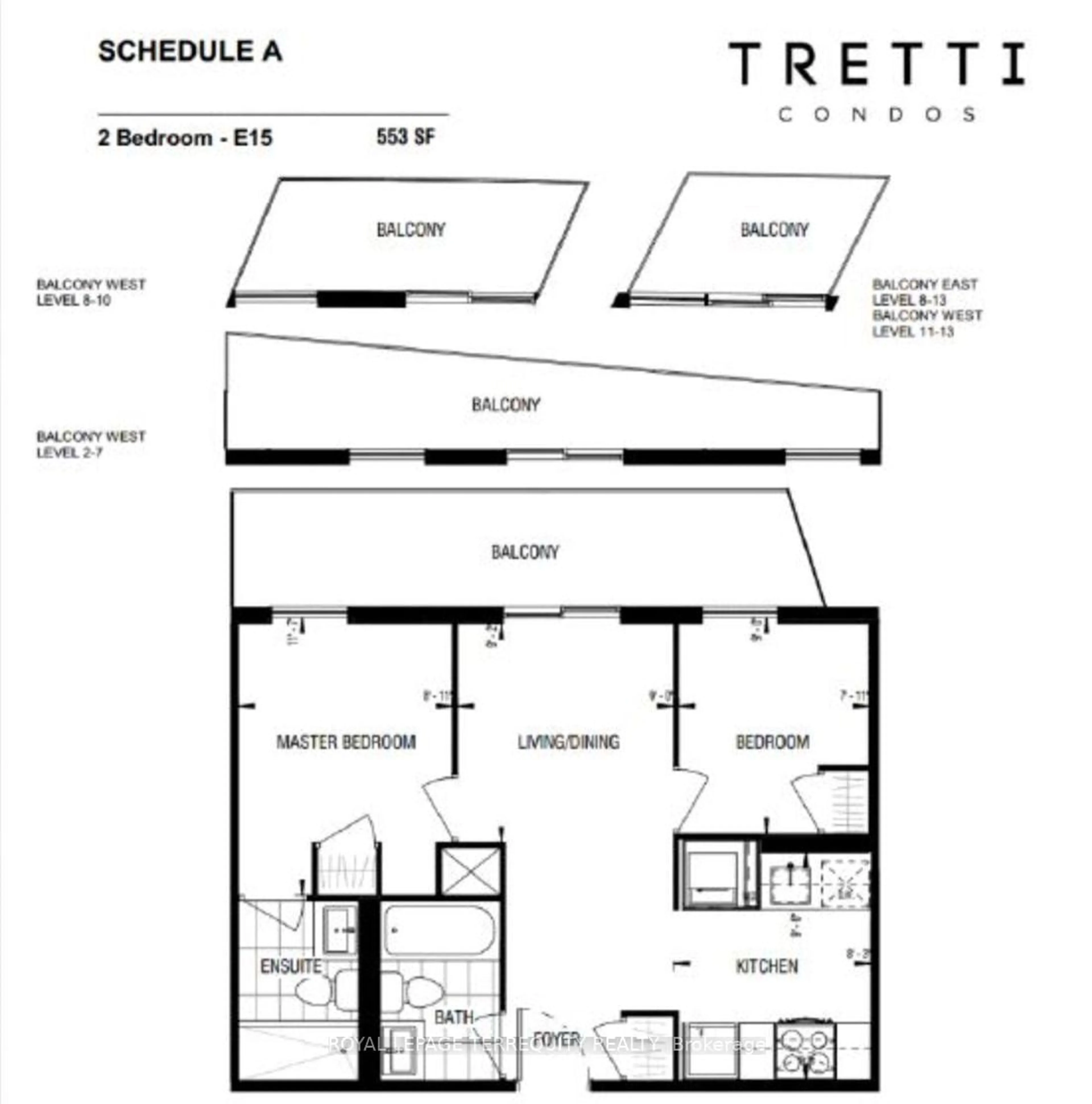 Floor plan for 30 Tretti Way #720, Toronto Ontario M3H 0E3
