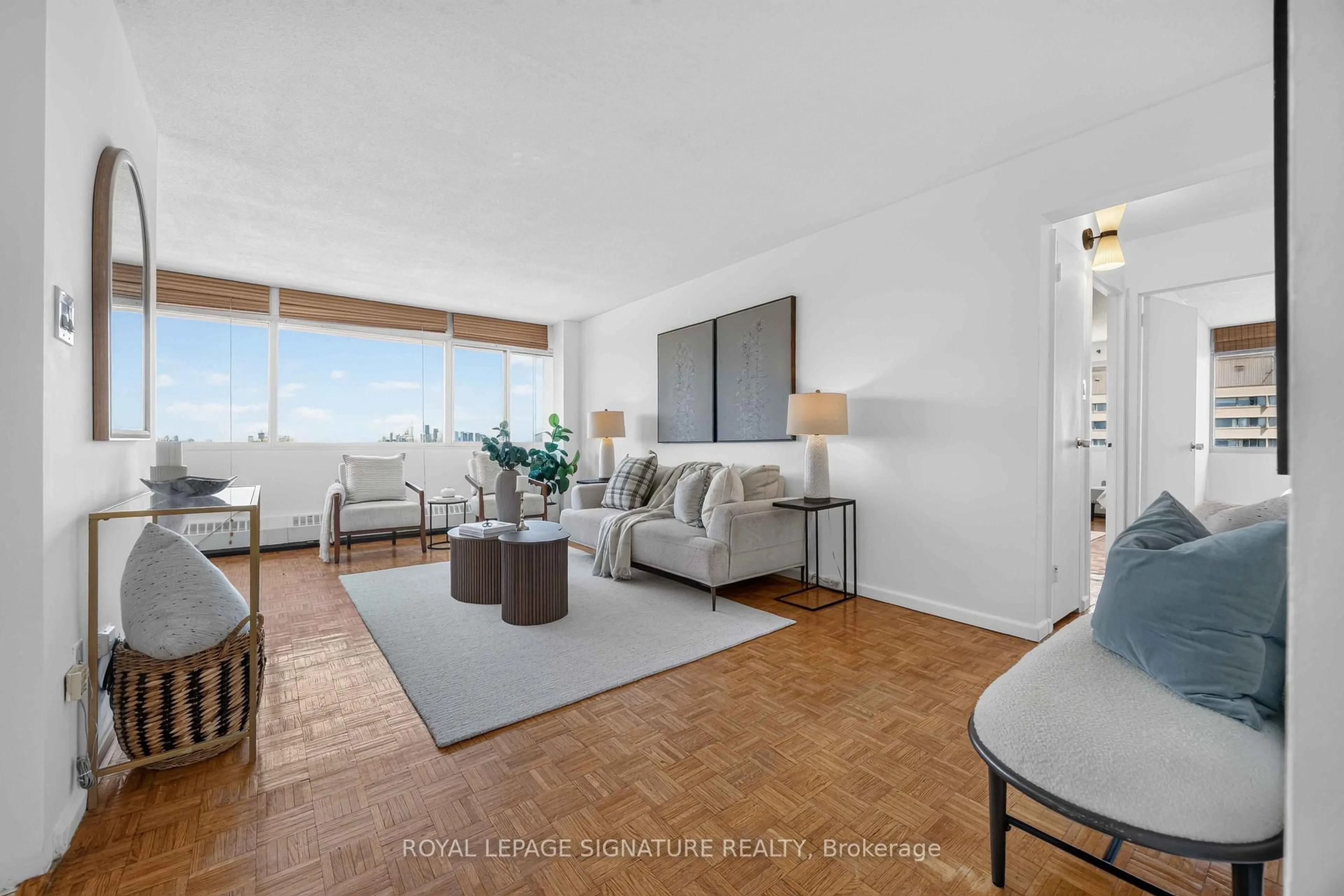 Living room with furniture, unknown for 715 Don Mills Rd #2502, Toronto Ontario M3C 1S5