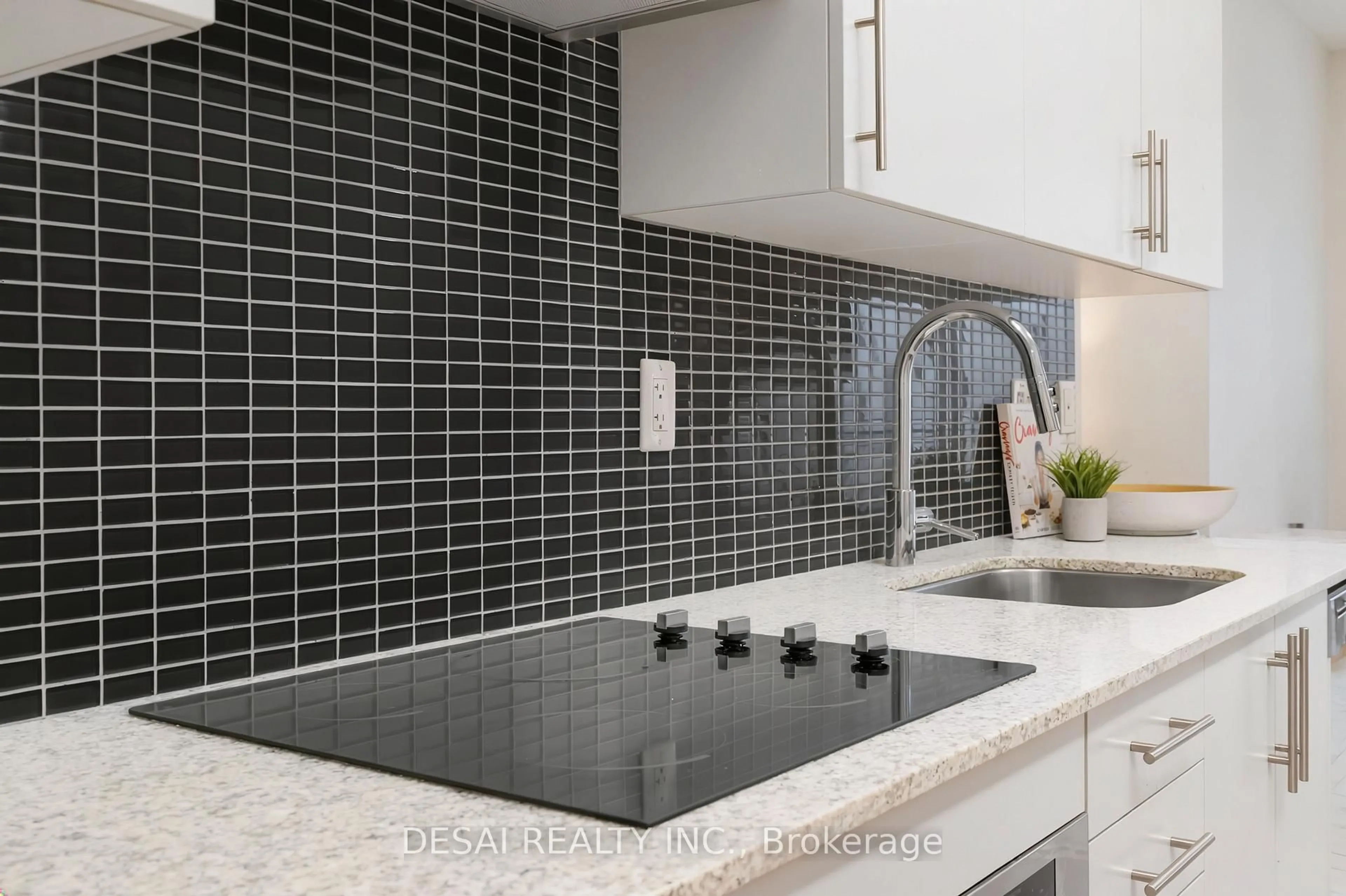 Contemporary kitchen, ceramic/tile floor for 352 Front St #2321, Toronto Ontario M5V 0K3