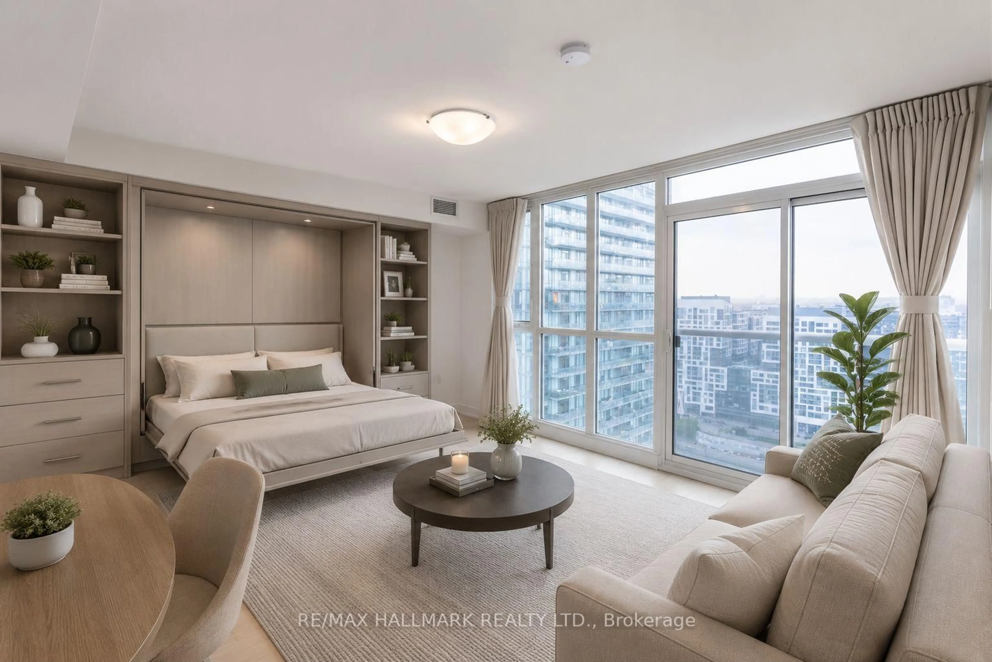 Bedroom with bed, unknown for 85 Queens Wharf Rd #2908, Toronto Ontario M5V 0J9