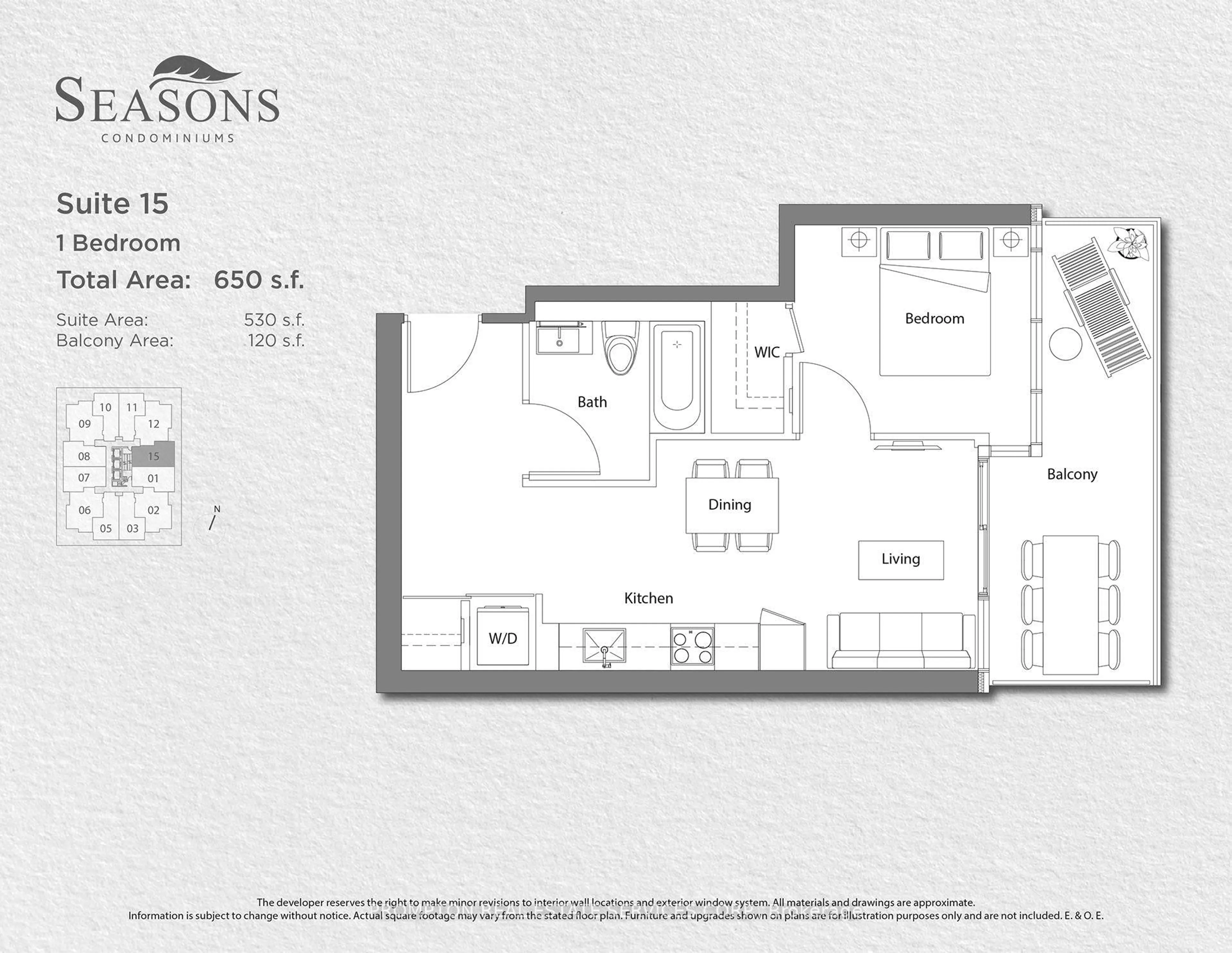 Floor plan for 85 McMahon Dr #2115, Toronto Ontario M2K 0H2