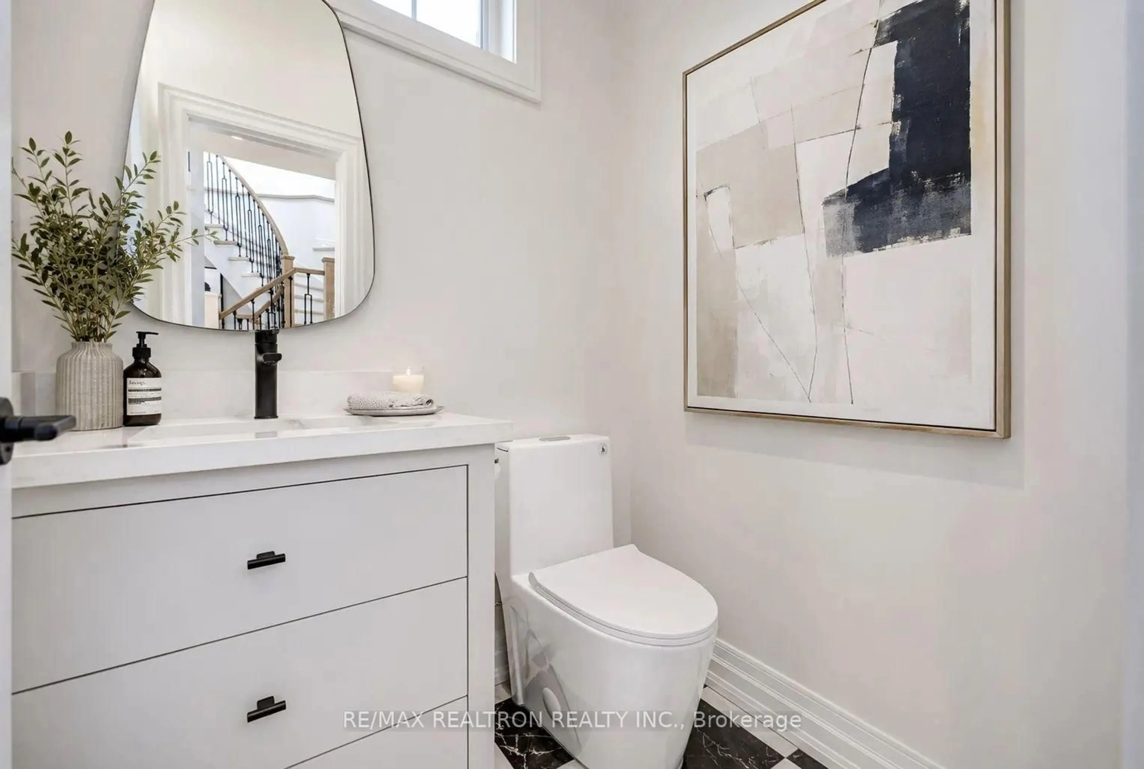 Contemporary bathroom, ceramic/tile floor for 225 Olive Ave, Toronto Ontario M2N 4P5