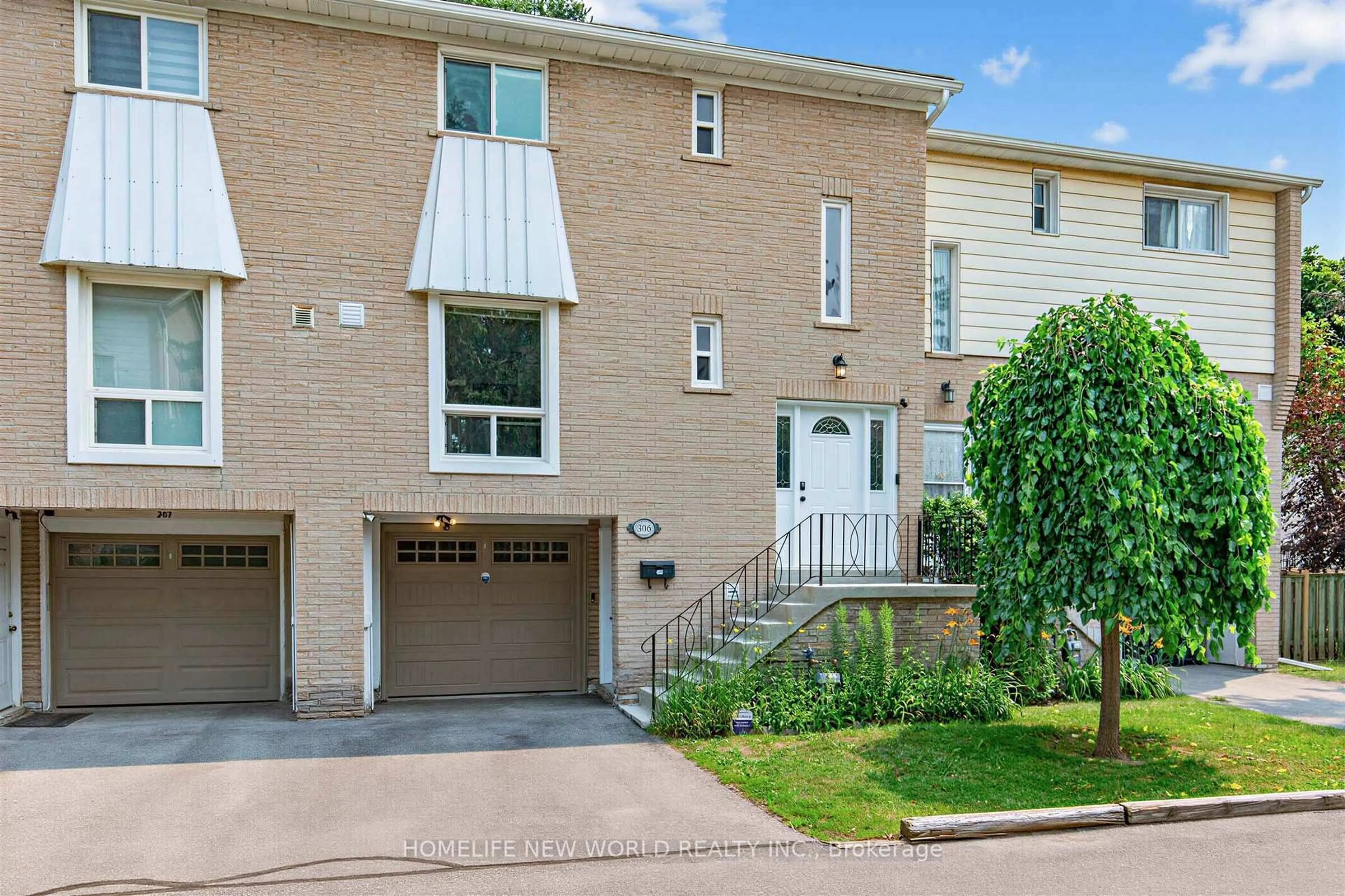 Home with brick exterior material, street for 19 Liszt Gate #306, Toronto Ontario M2H 1G6
