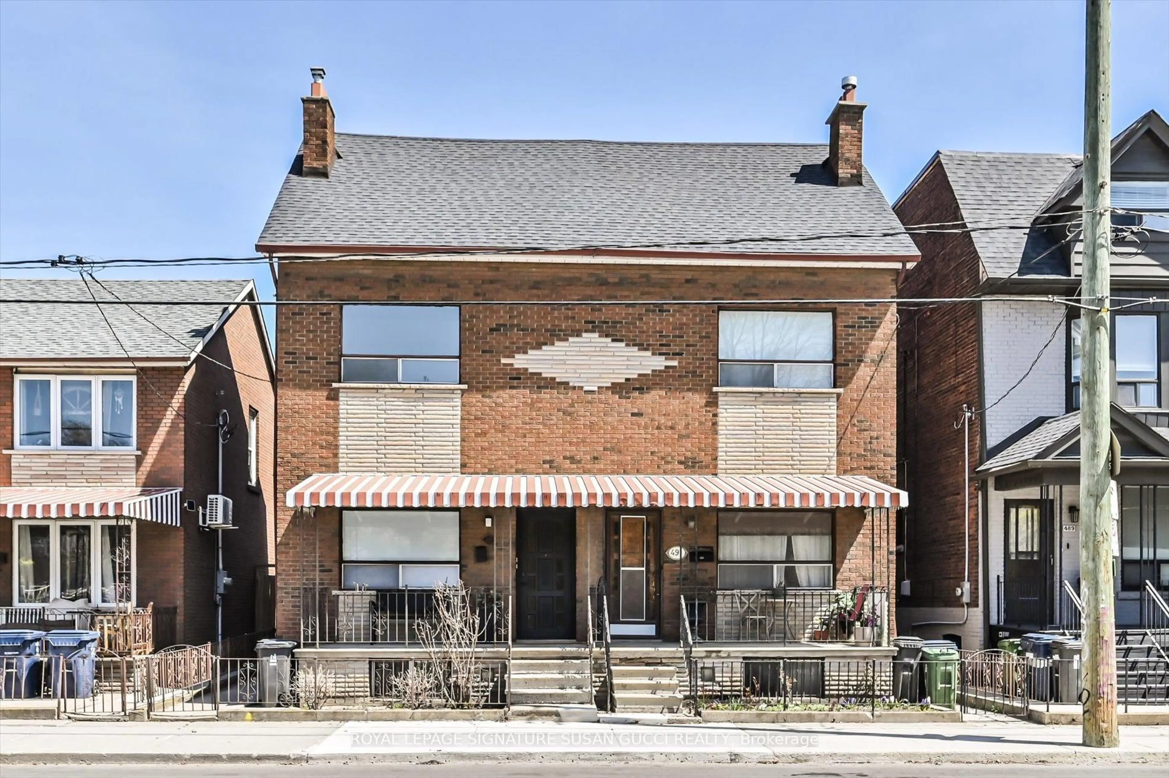 Home with brick exterior material, street for 493 Ossington Ave, Toronto Ontario M6G 3T3