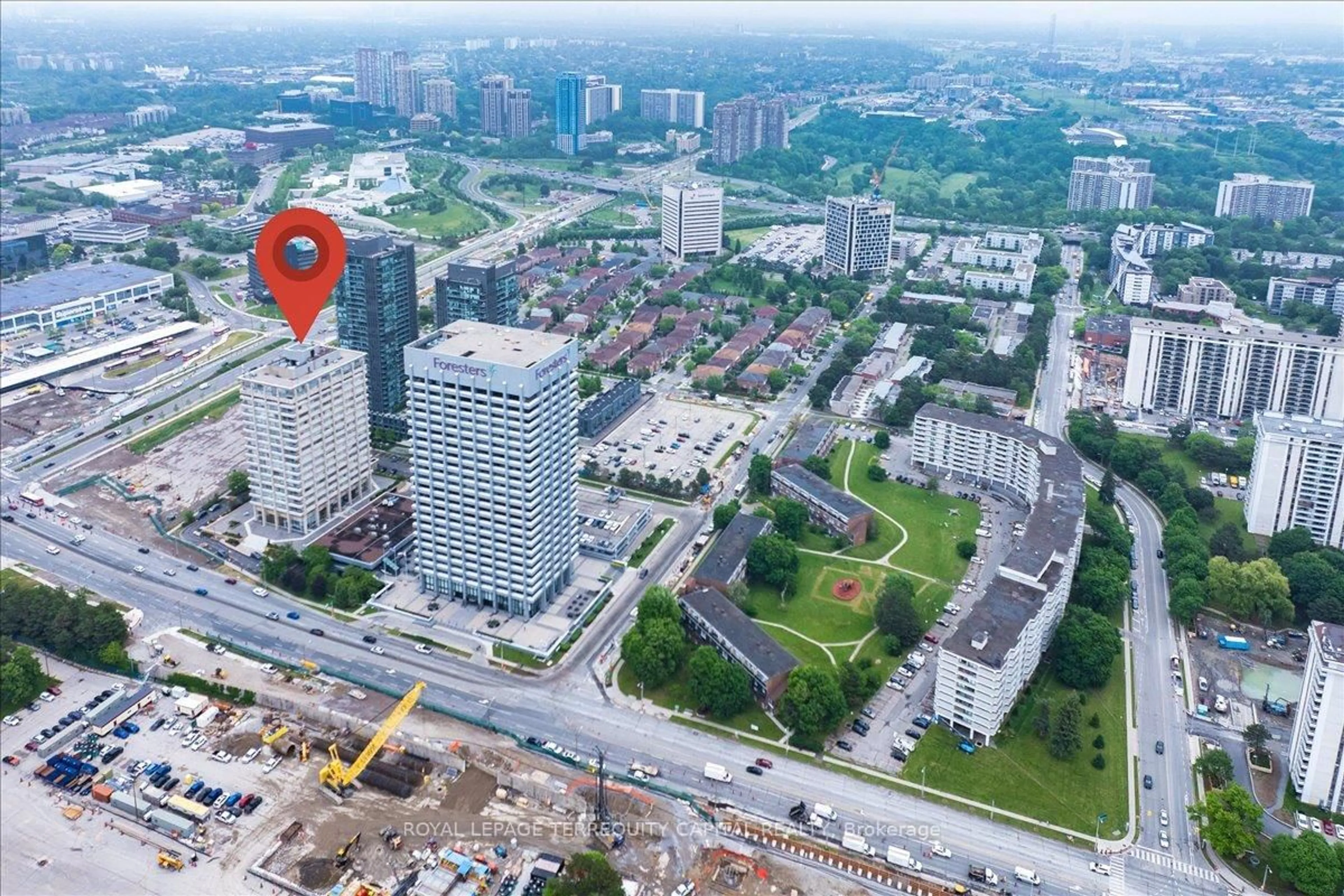 Picture of a map for 797 Don Mills Rd #1501, Toronto Ontario M3C 1V1