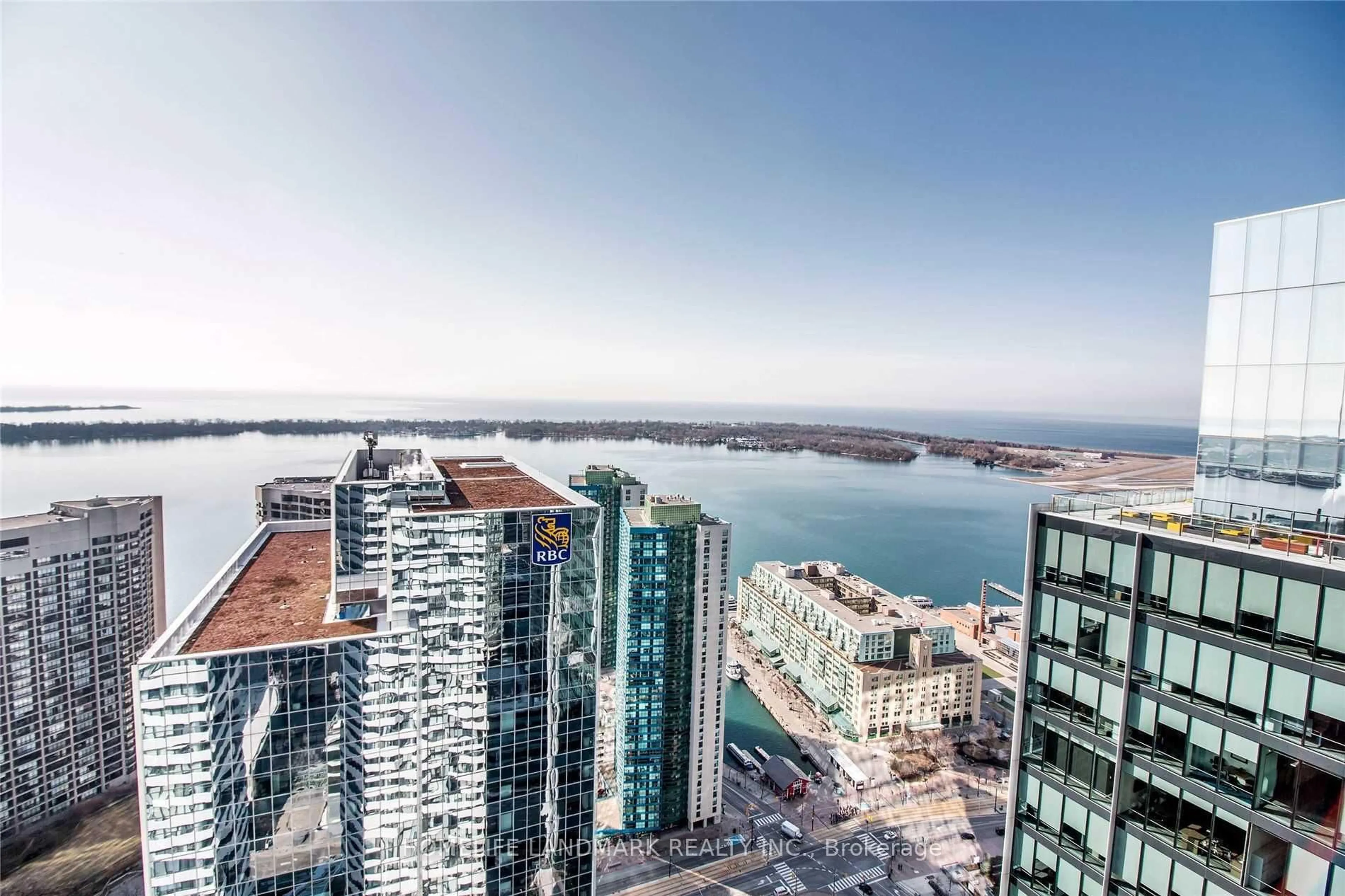 A pic from outside/outdoor area/front of a property/back of a property/a pic from drone, city buildings view from balcony for 100 Harbour St #4908, Toronto Ontario M5J 0B5