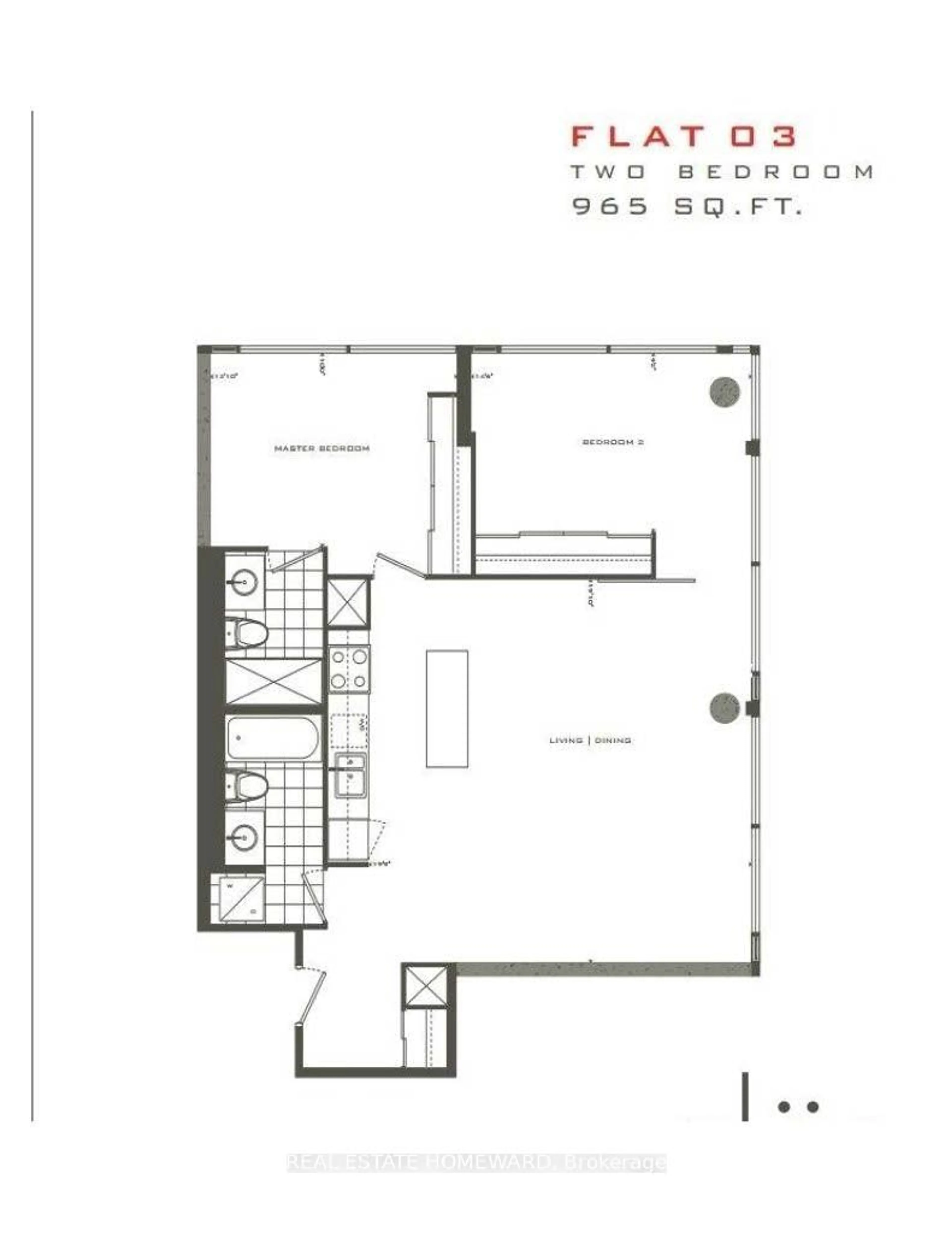 Floor plan for 25 Oxley St #807, Toronto Ontario M5V 2J5