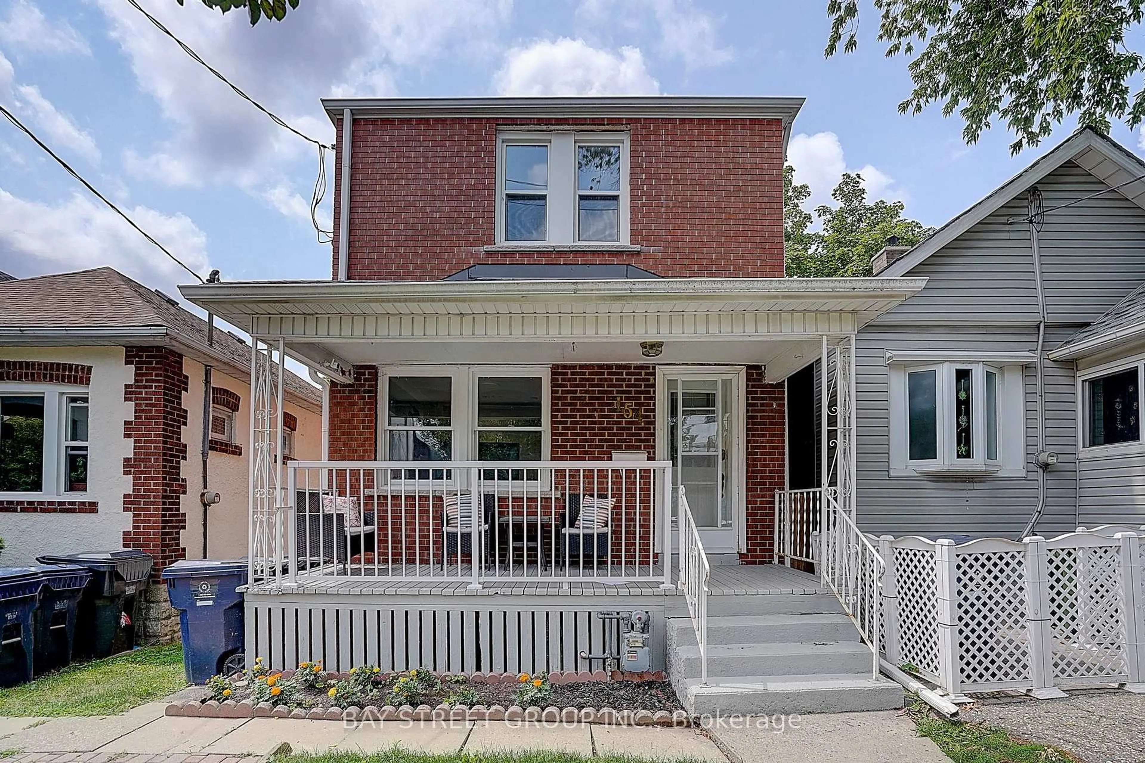 Home with brick exterior material, street for 154 Alameda Ave, Toronto Ontario M6C 3X2