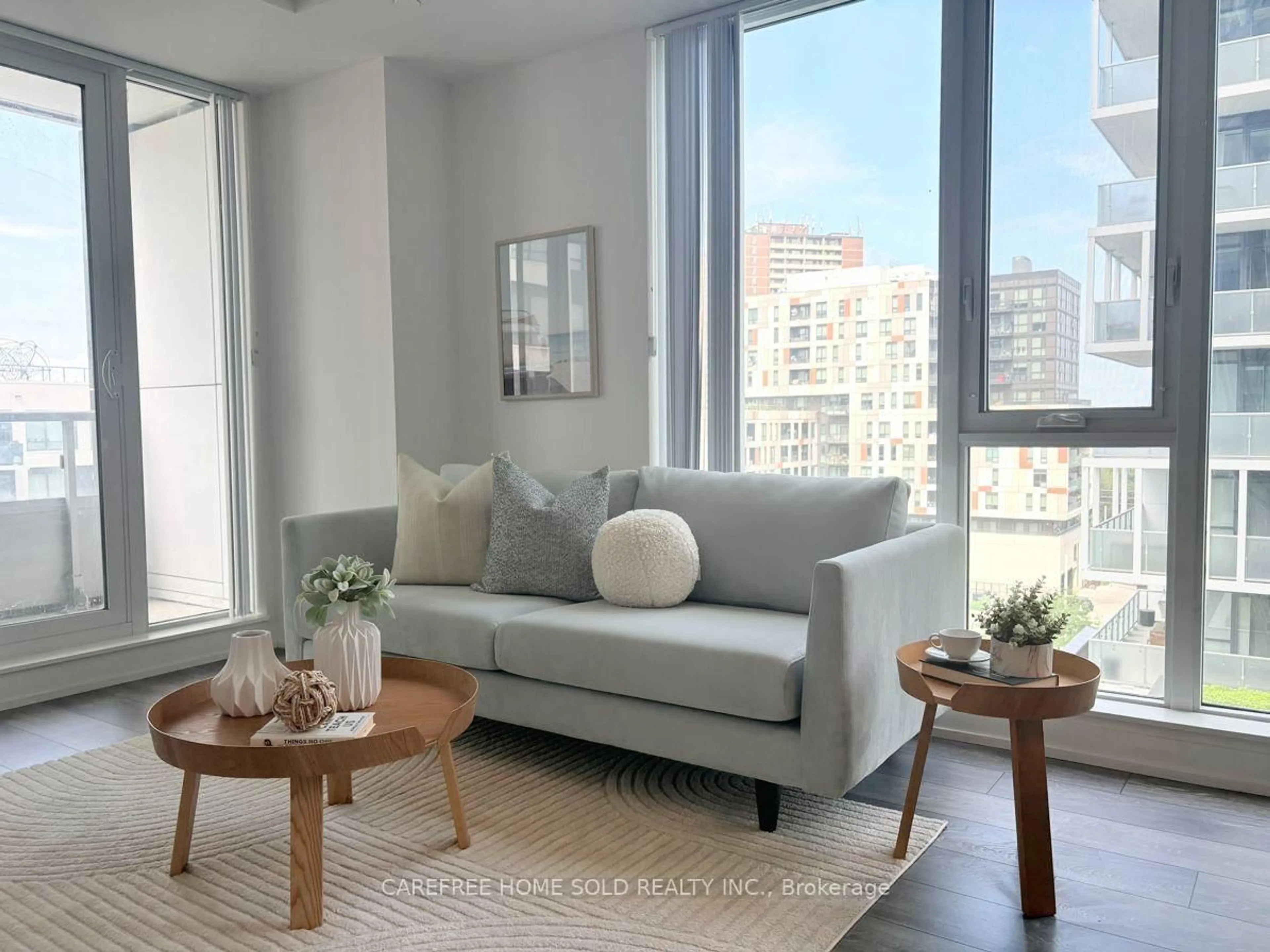Living room with furniture, unknown for 225 Sumach St #711, Toronto Ontario M5A 0P8
