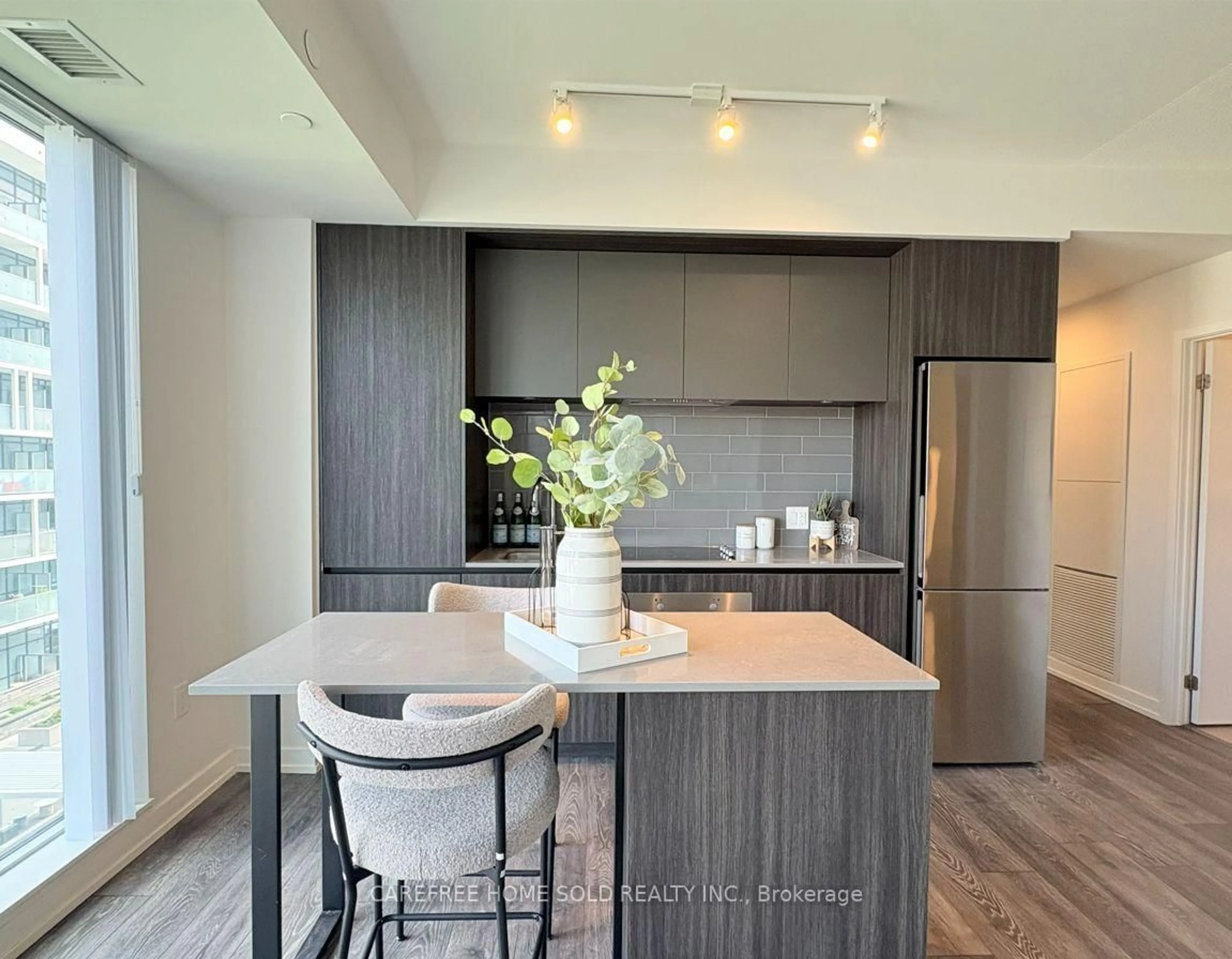 Contemporary kitchen, unknown for 225 Sumach St #711, Toronto Ontario M5A 0P8