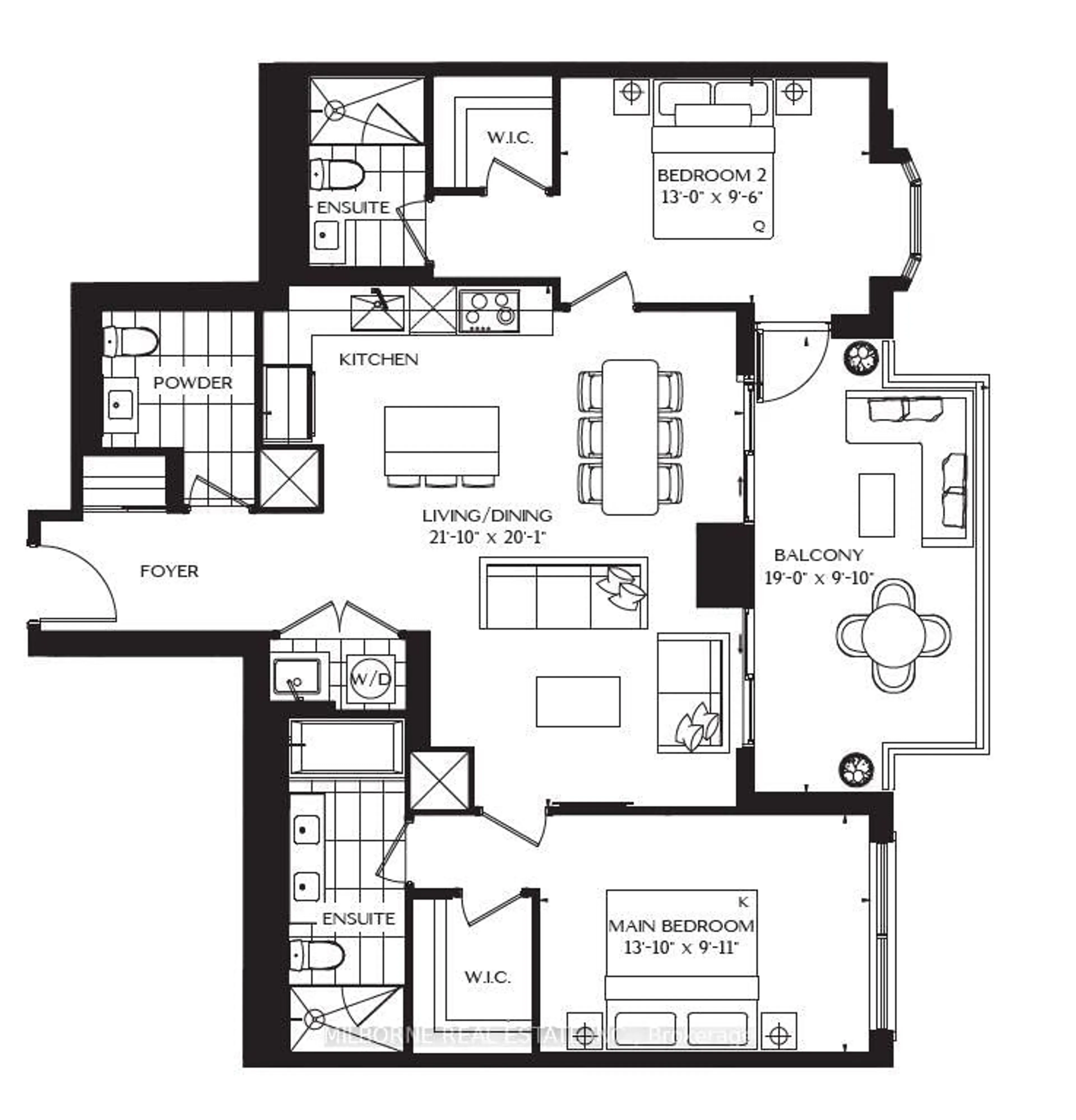 Floor plan for 4050 Yonge St #1201, Toronto Ontario M2P 2G2
