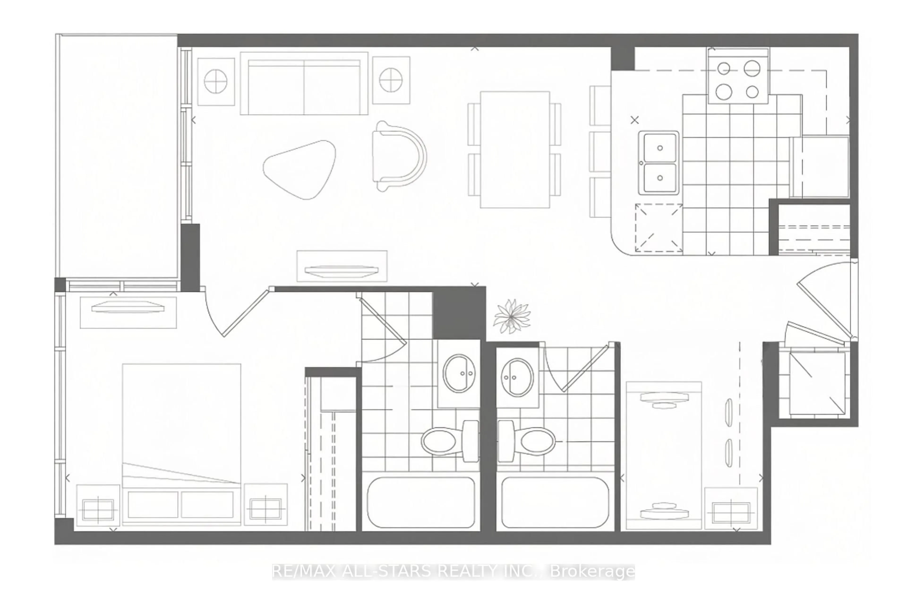 Floor plan for 4955 Yonge St #1609, Toronto Ontario M2N 0L8