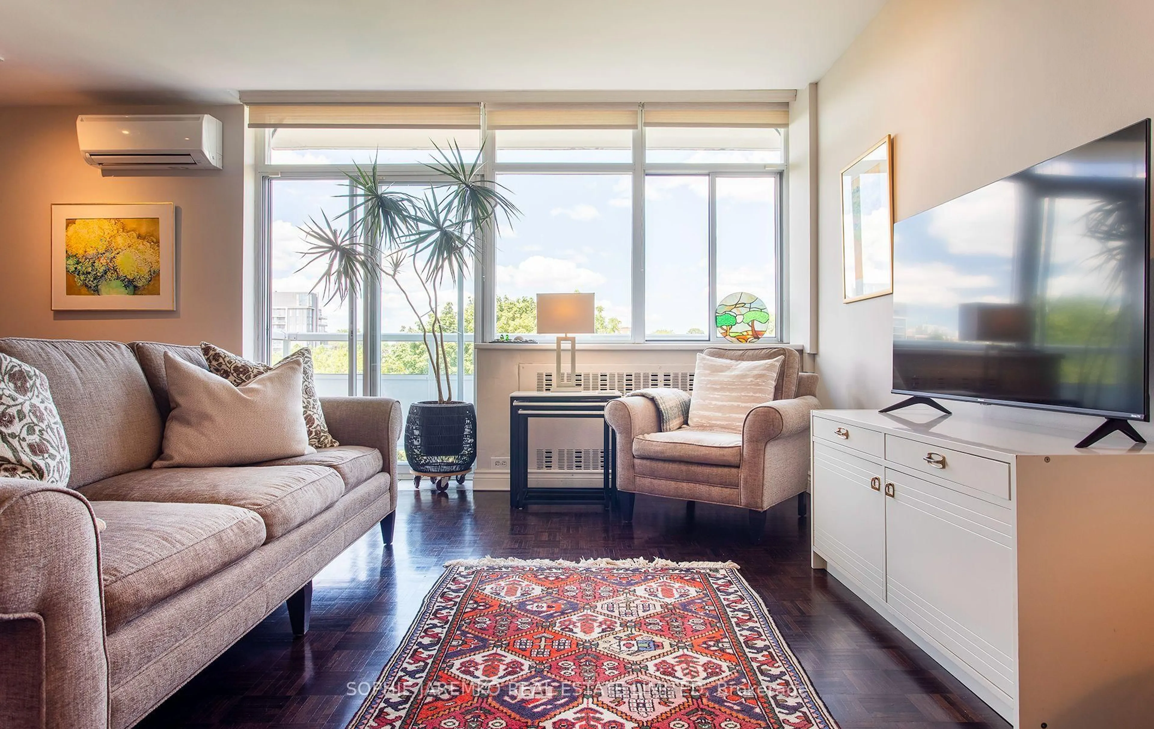Living room with furniture, unknown for 580 Christie St #603, Toronto Ontario M6G 3E3