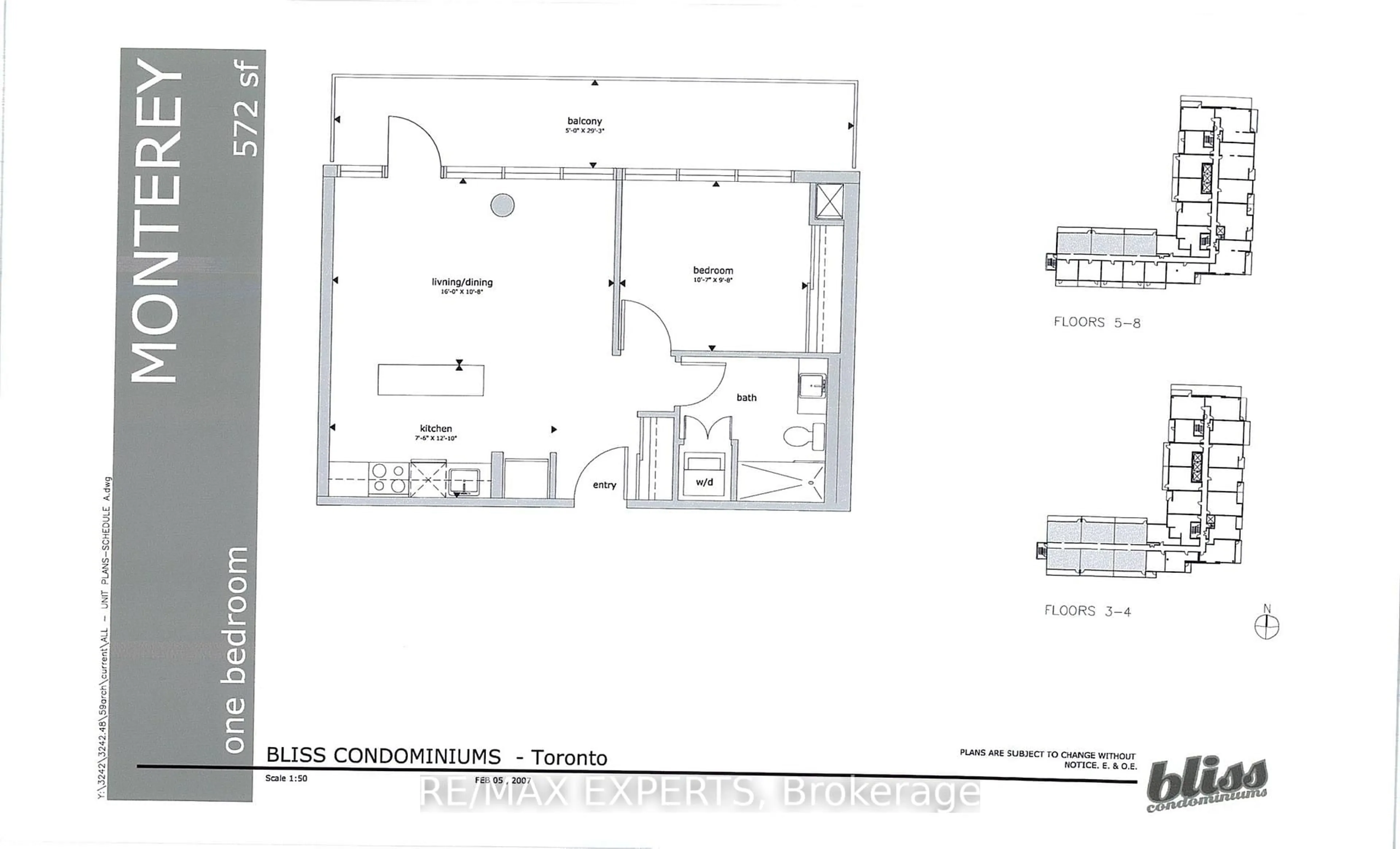 Floor plan for 55 East Liberty St #715, Toronto Ontario M6K 3P9