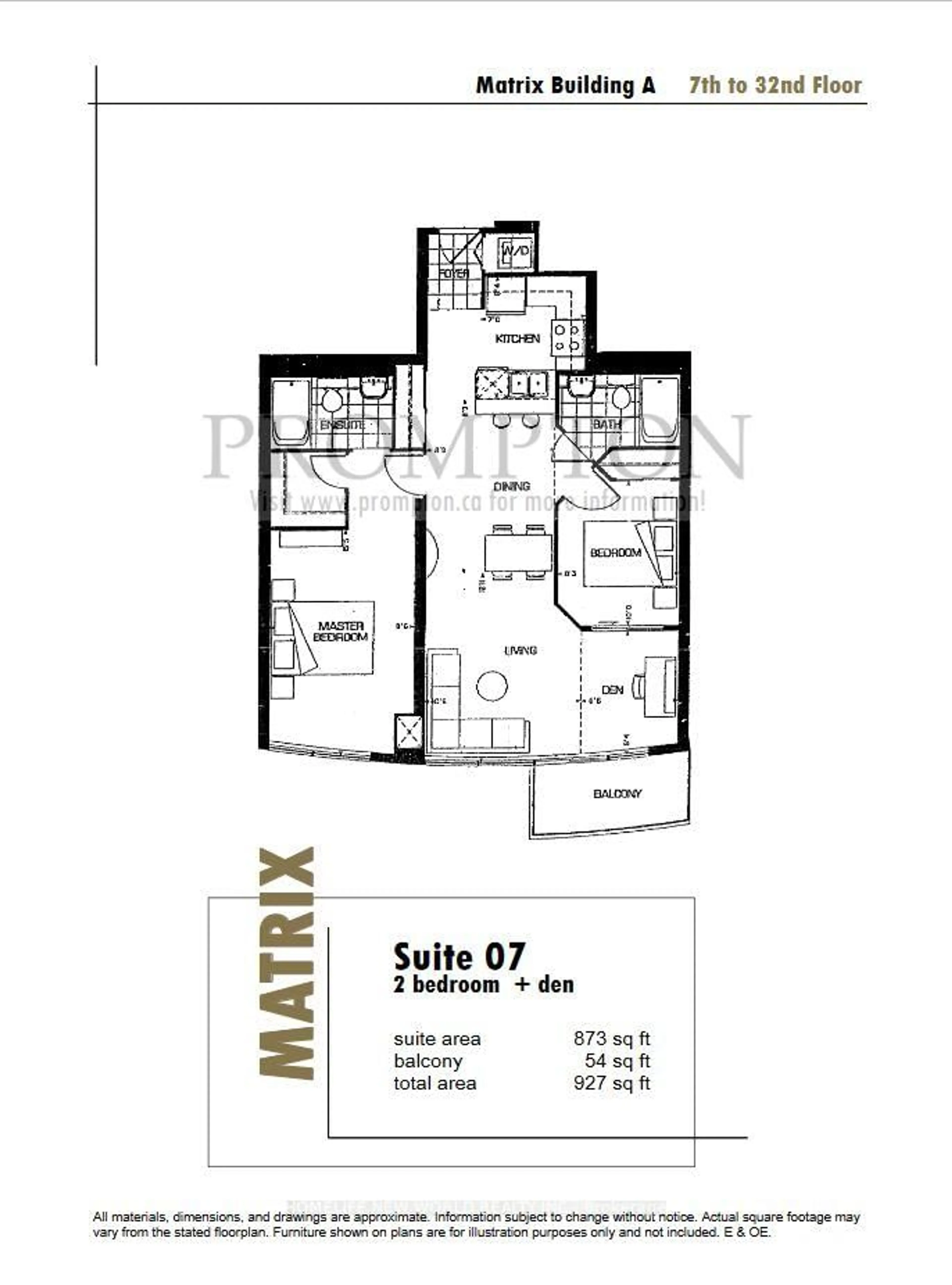 Floor plan for 361 Front St #2607, Toronto Ontario M5V 3R5