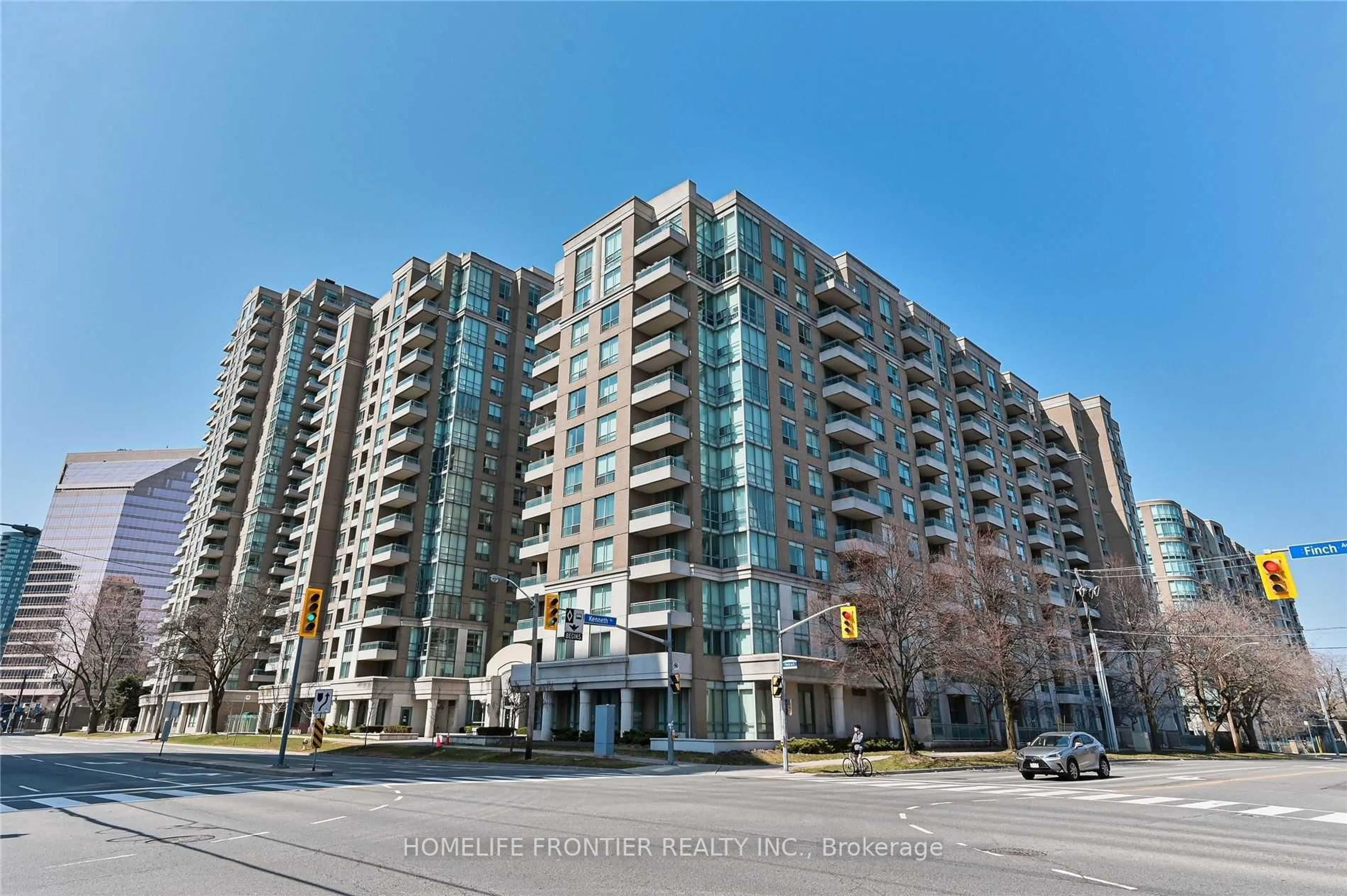 A pic from outside/outdoor area/front of a property/back of a property/a pic from drone, unknown for 29 Pemberton Ave #1008, Toronto Ontario M2M 4L5