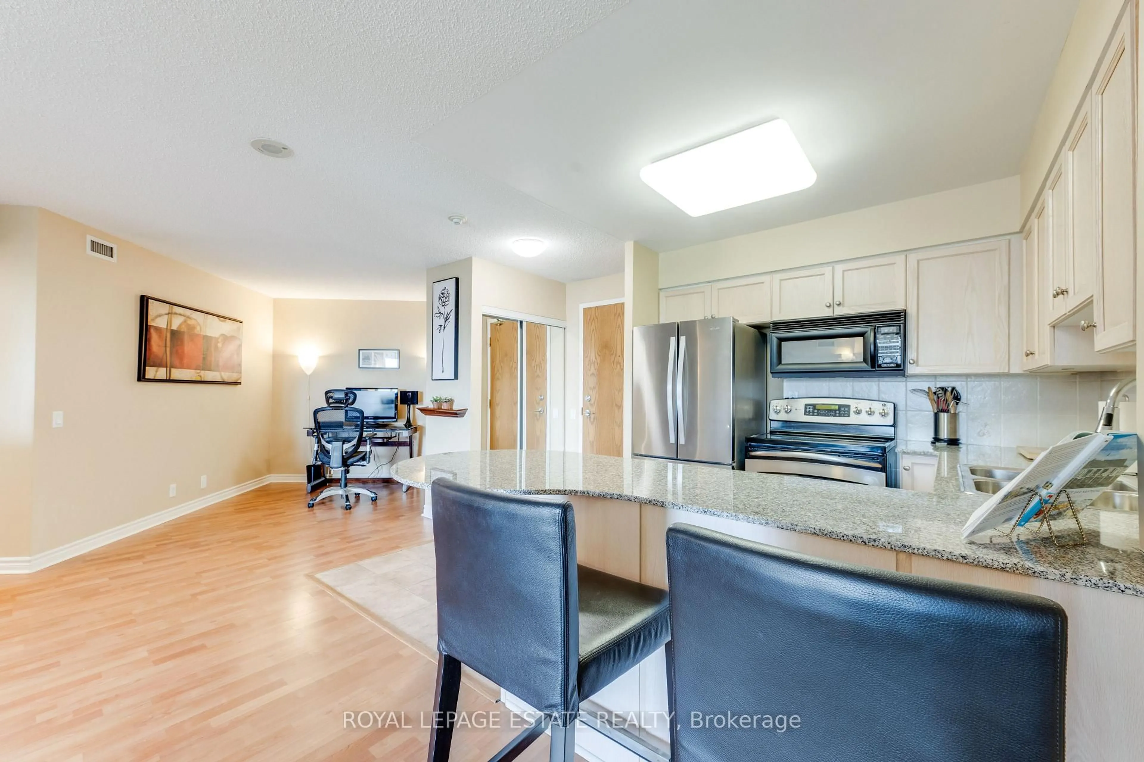 Open concept kitchen, unknown for 1720 Eglinton Ave #623, Toronto Ontario M4A 2X8