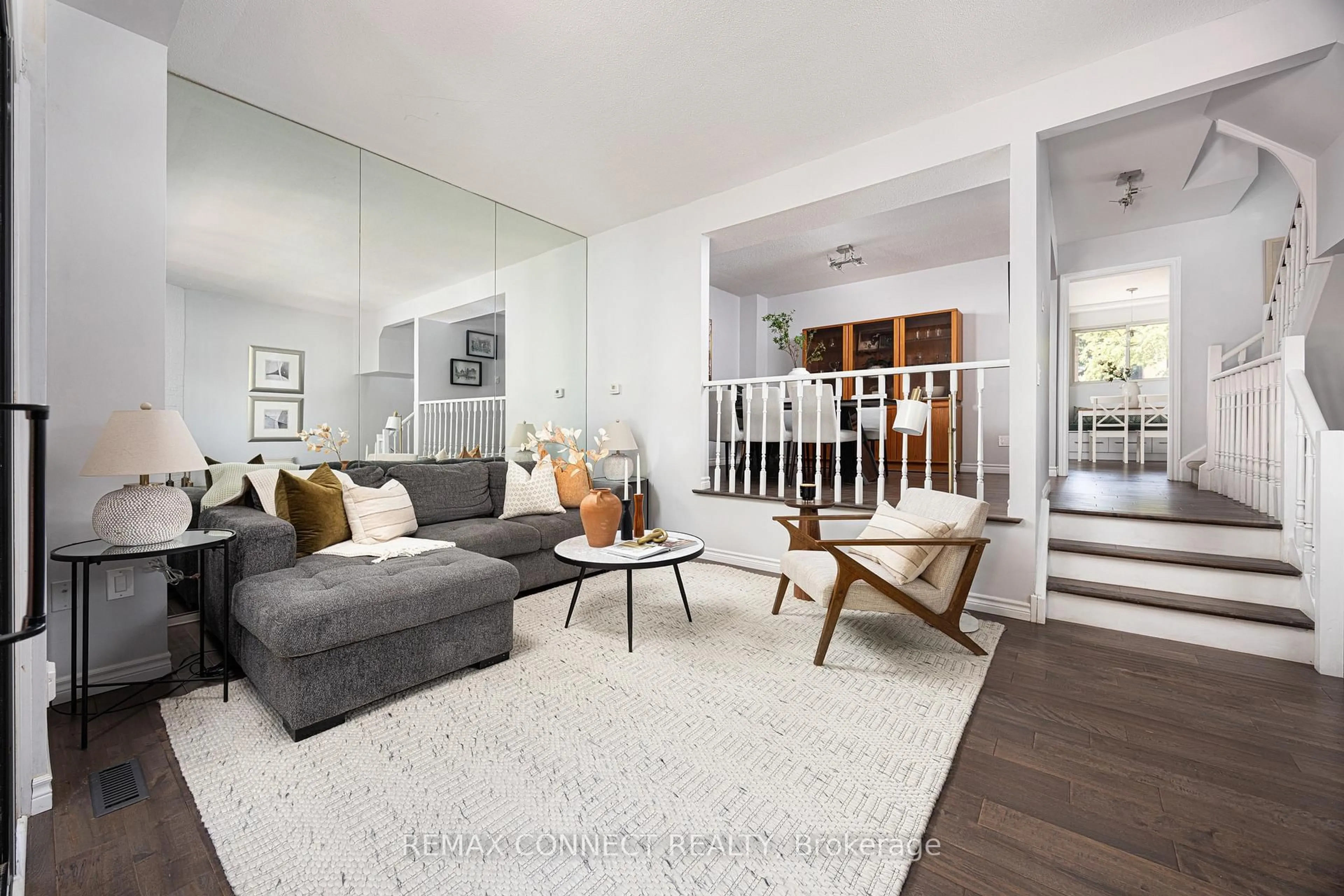 Living room with furniture, unknown for 10 Poets Walk Way, Toronto Ontario M2J 4V2