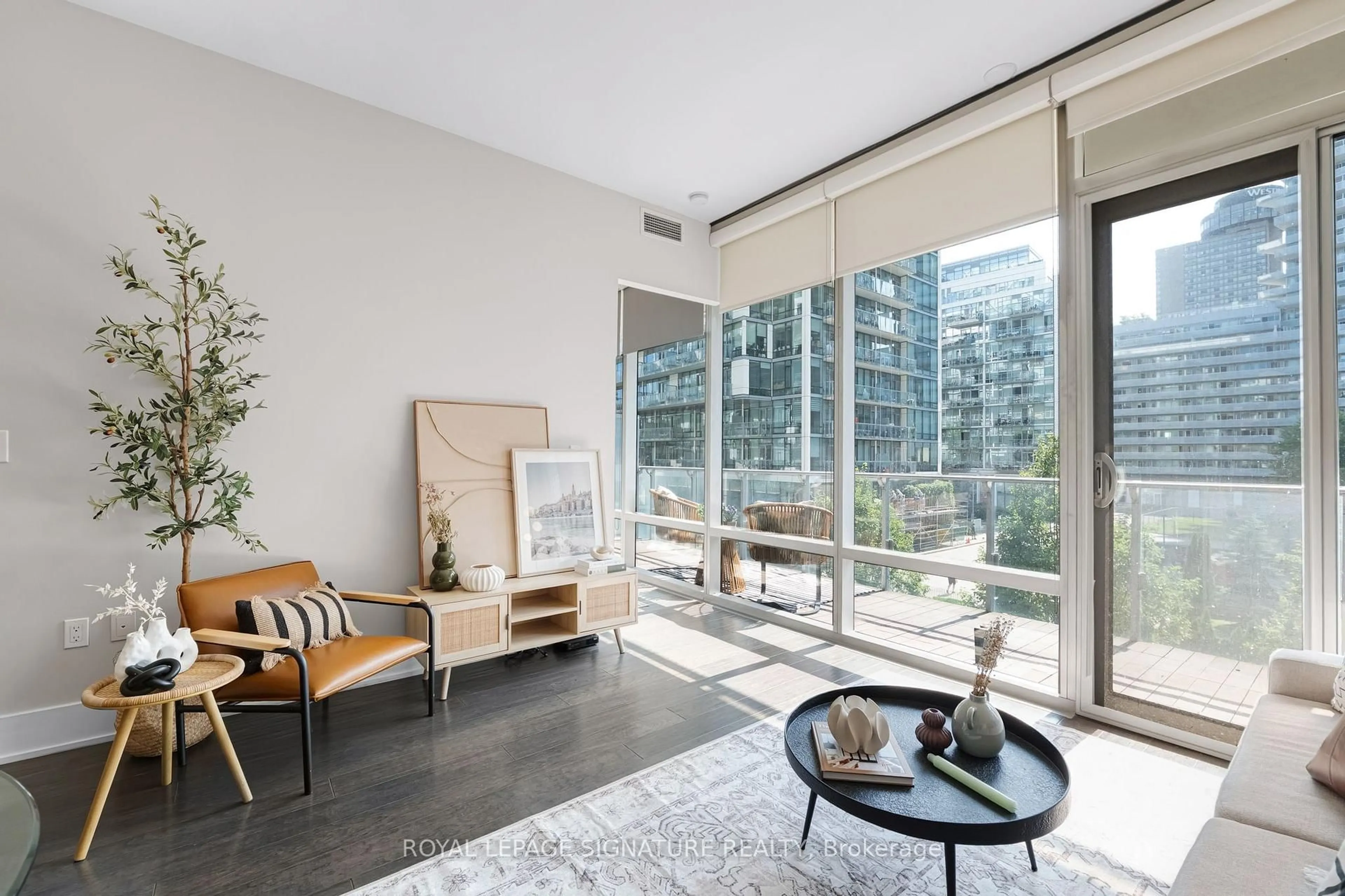 Living room with furniture, unknown for 39 Queens Quay #337, Toronto Ontario M5E 0A5