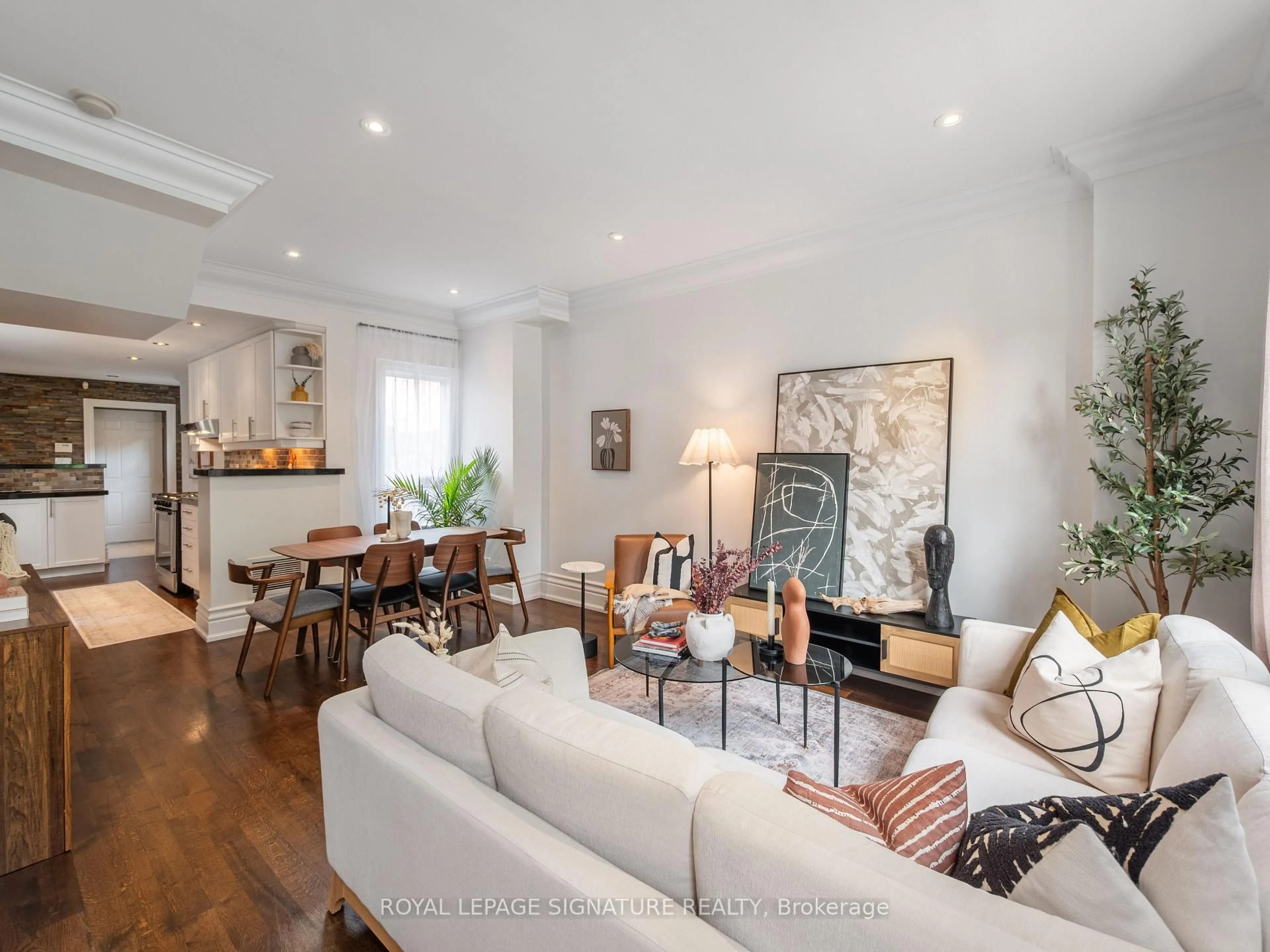 Living room with furniture, unknown for 4 Whitaker Ave, Toronto Ontario M6J 1A1