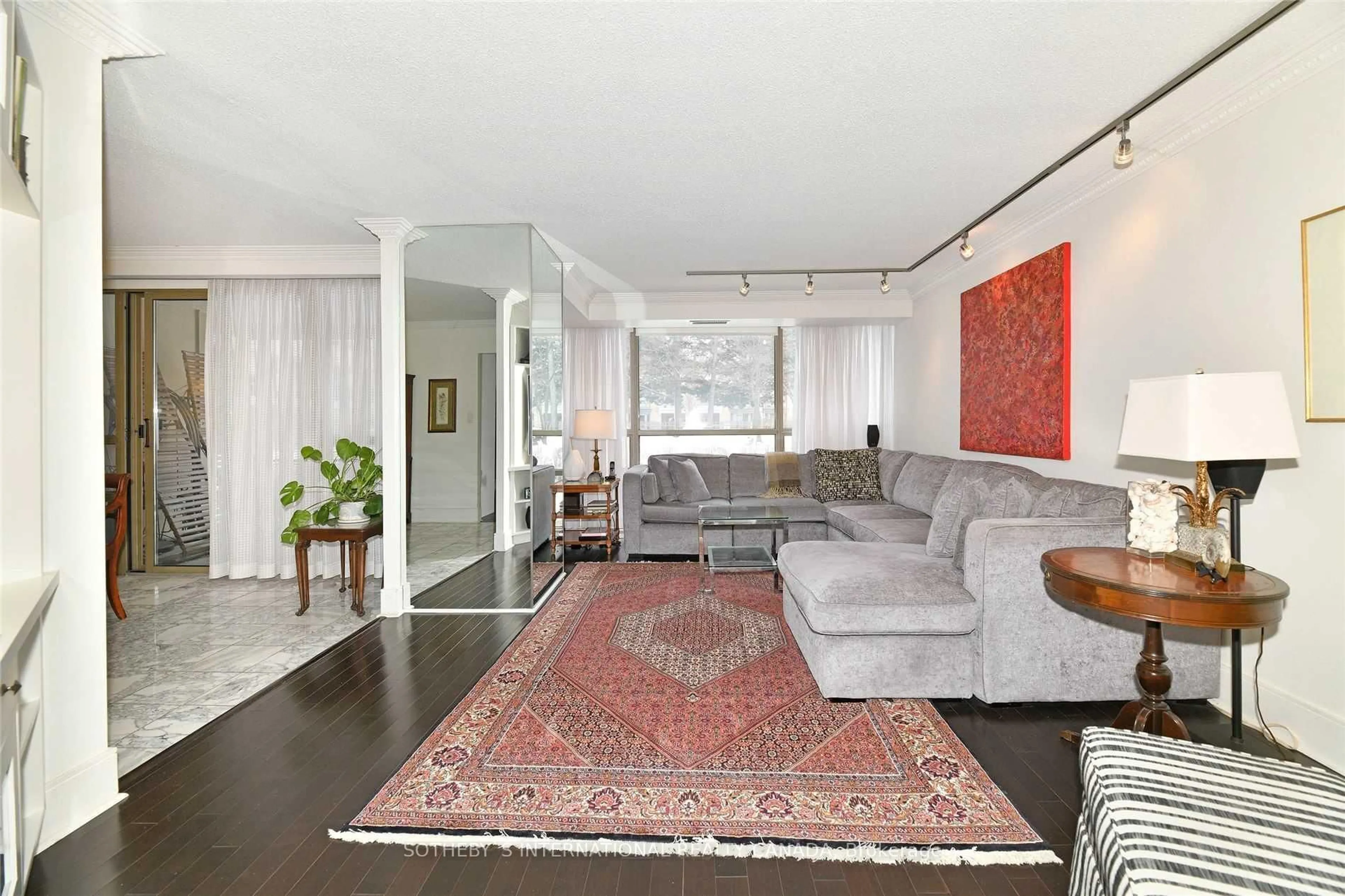 Living room with furniture, unknown for 18 Lower Village Gate #111, Toronto Ontario M5P 3M1