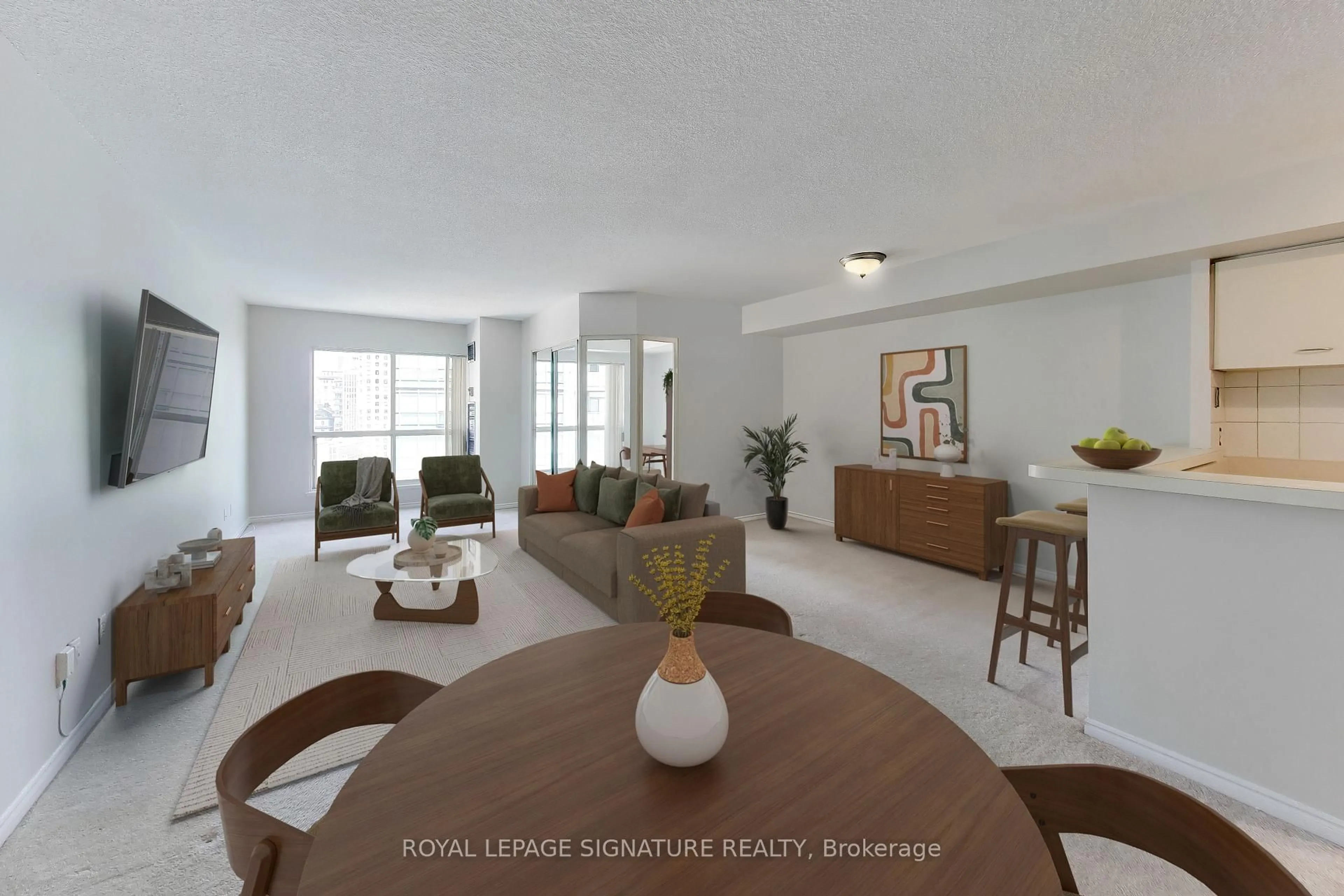 Living room with furniture, unknown for 25 The Esplanade #2313, Toronto Ontario M5E 1W5