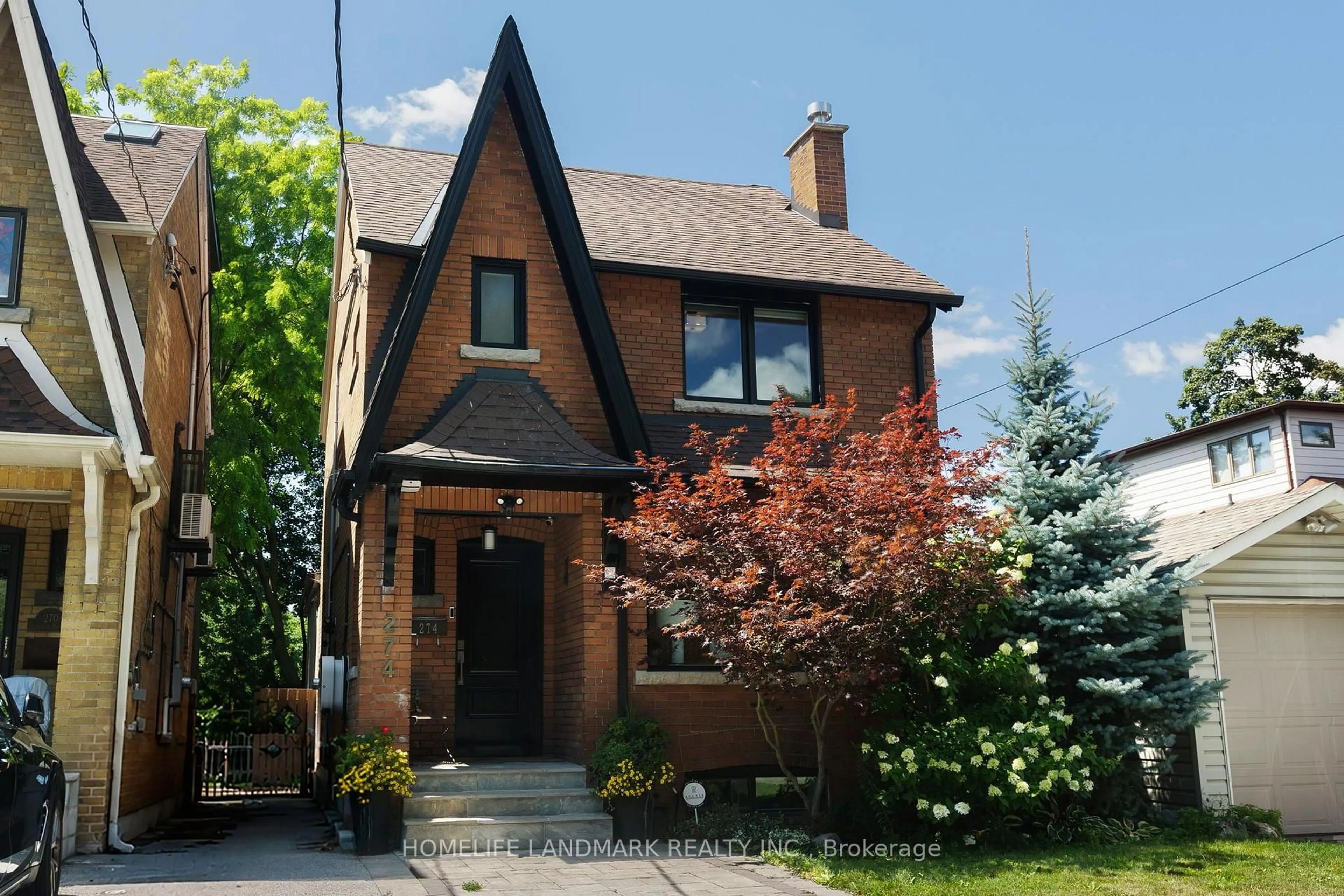 Home with brick exterior material, street for 274 Greer Rd, Toronto Ontario M5M 3P1