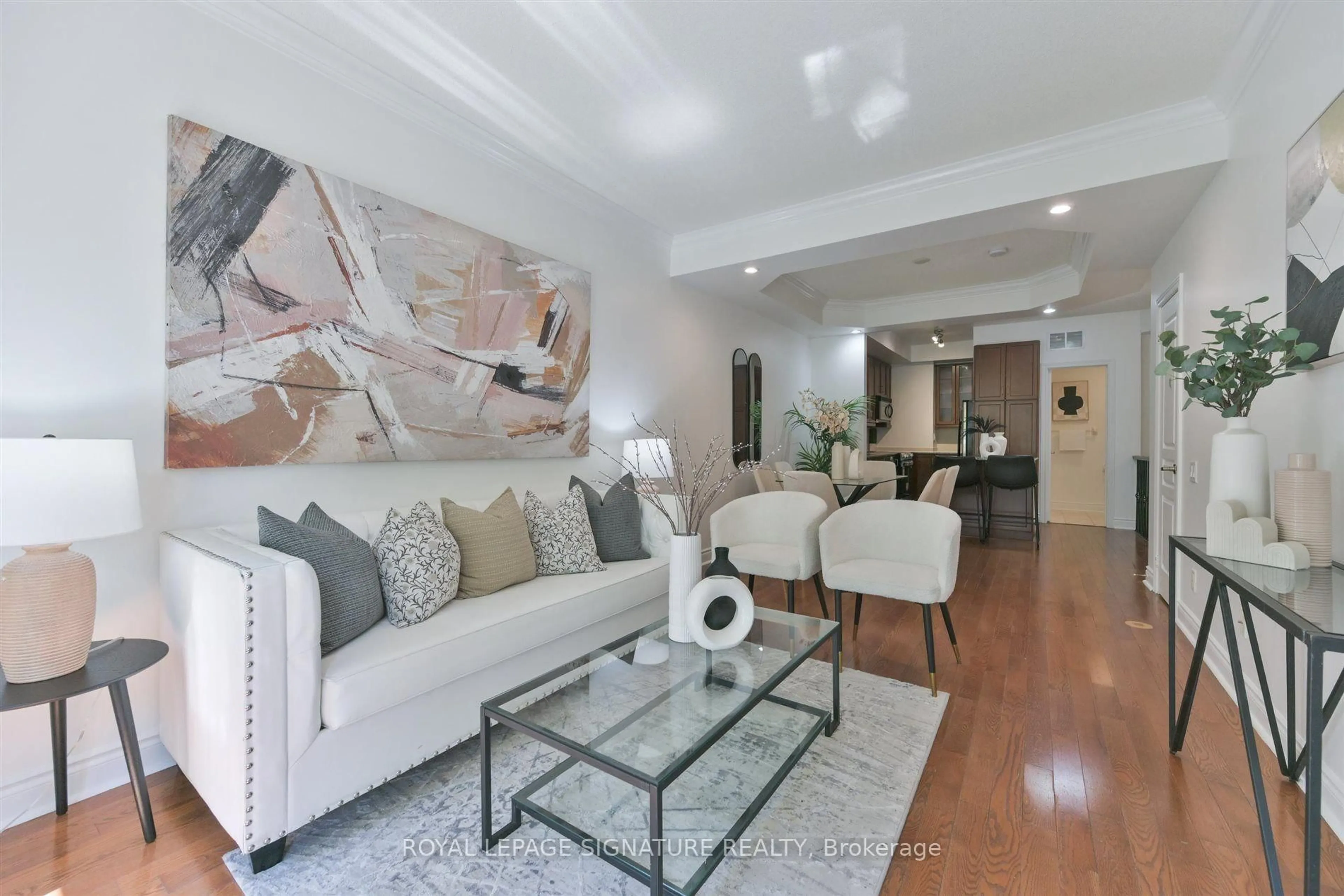 Living room with furniture, unknown for 70 Byng Ave #24, Toronto Ontario M2N 7L9