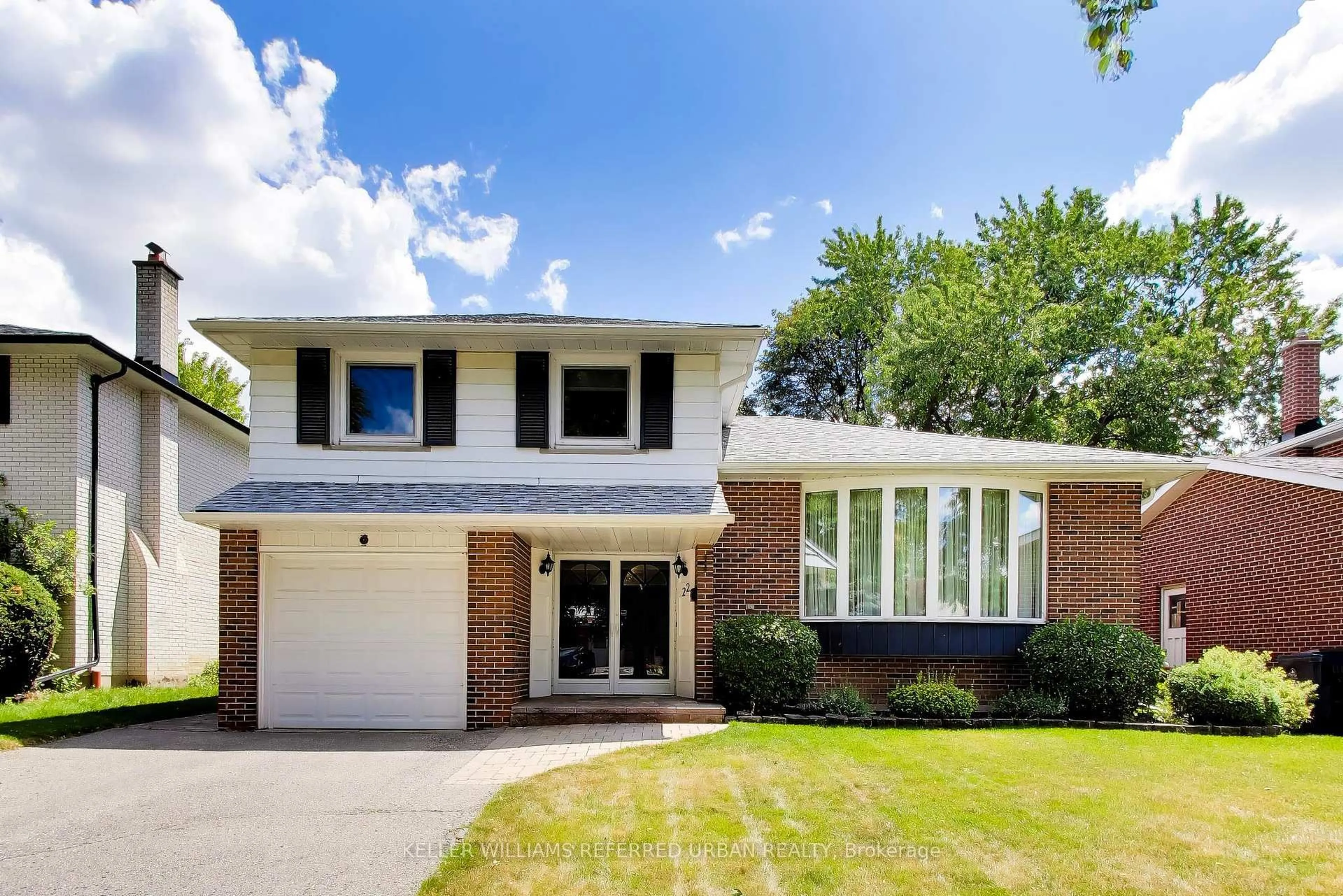 Home with brick exterior material, street for 22 Crossbow Cres, Toronto Ontario M2J 3M4