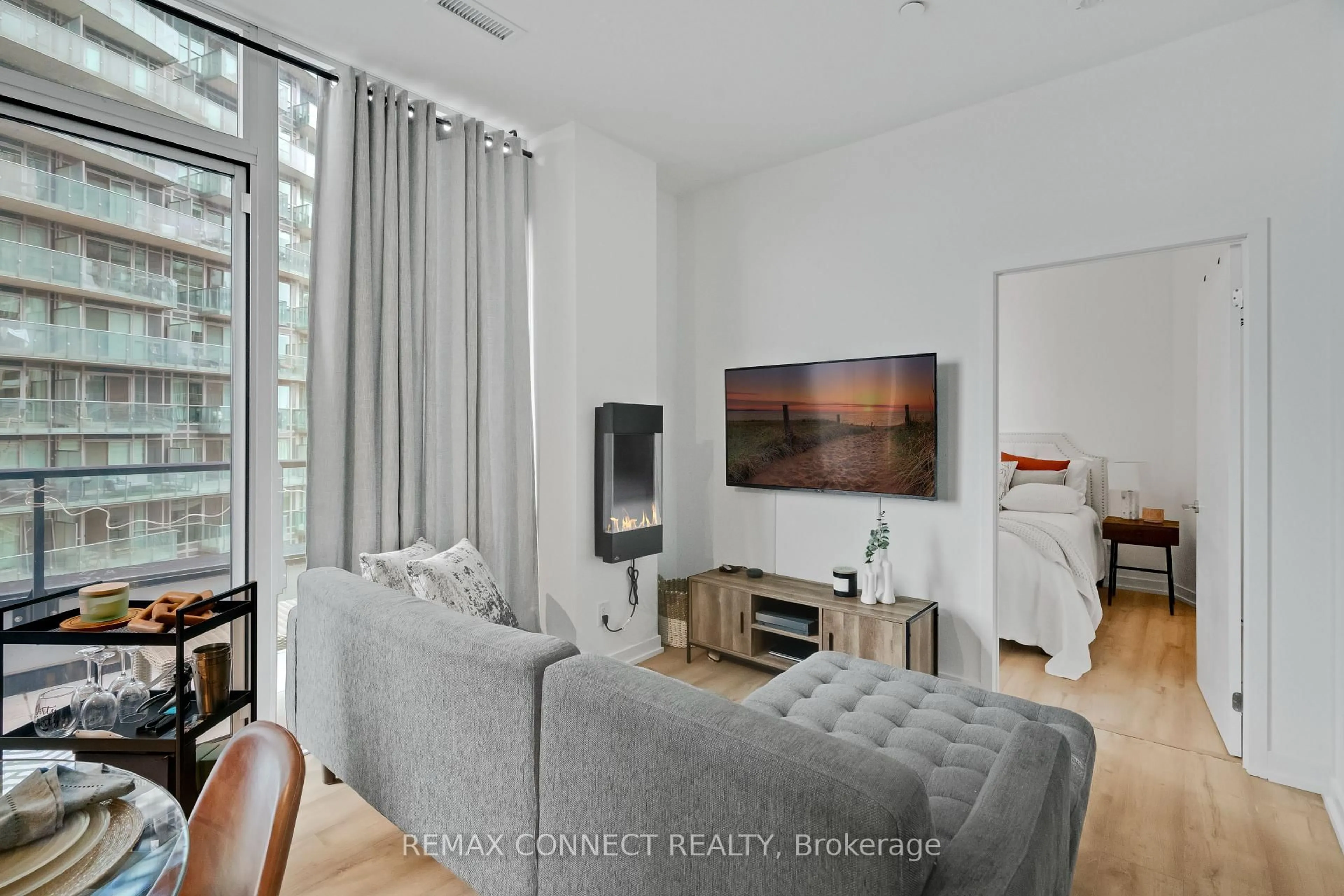 Living room with furniture, unknown for 135 East Liberty St #714, Toronto Ontario M6K 0G7