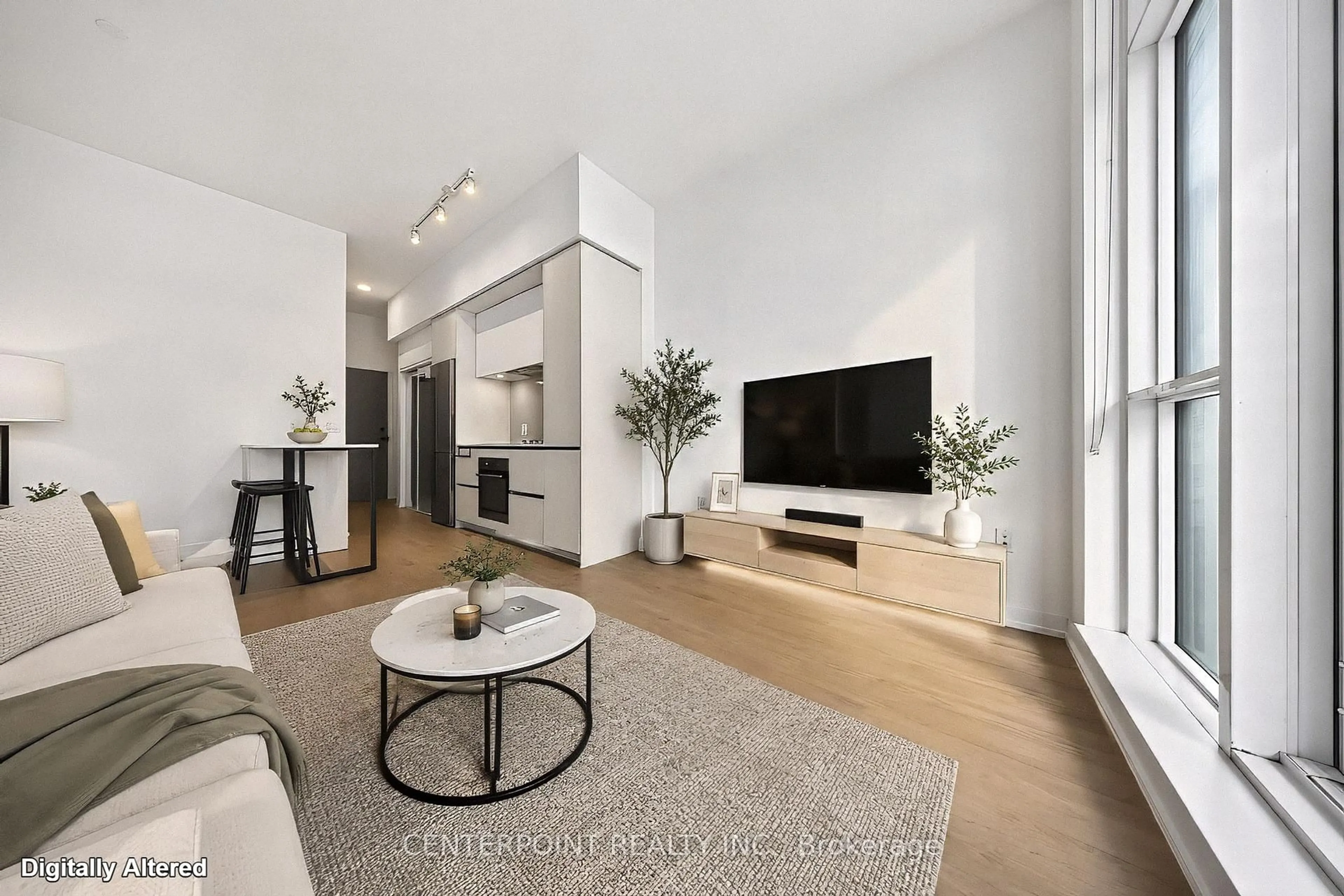 Living room with furniture, unknown for 34 Tubman Ave #1102E, Toronto Ontario M5A 0R2