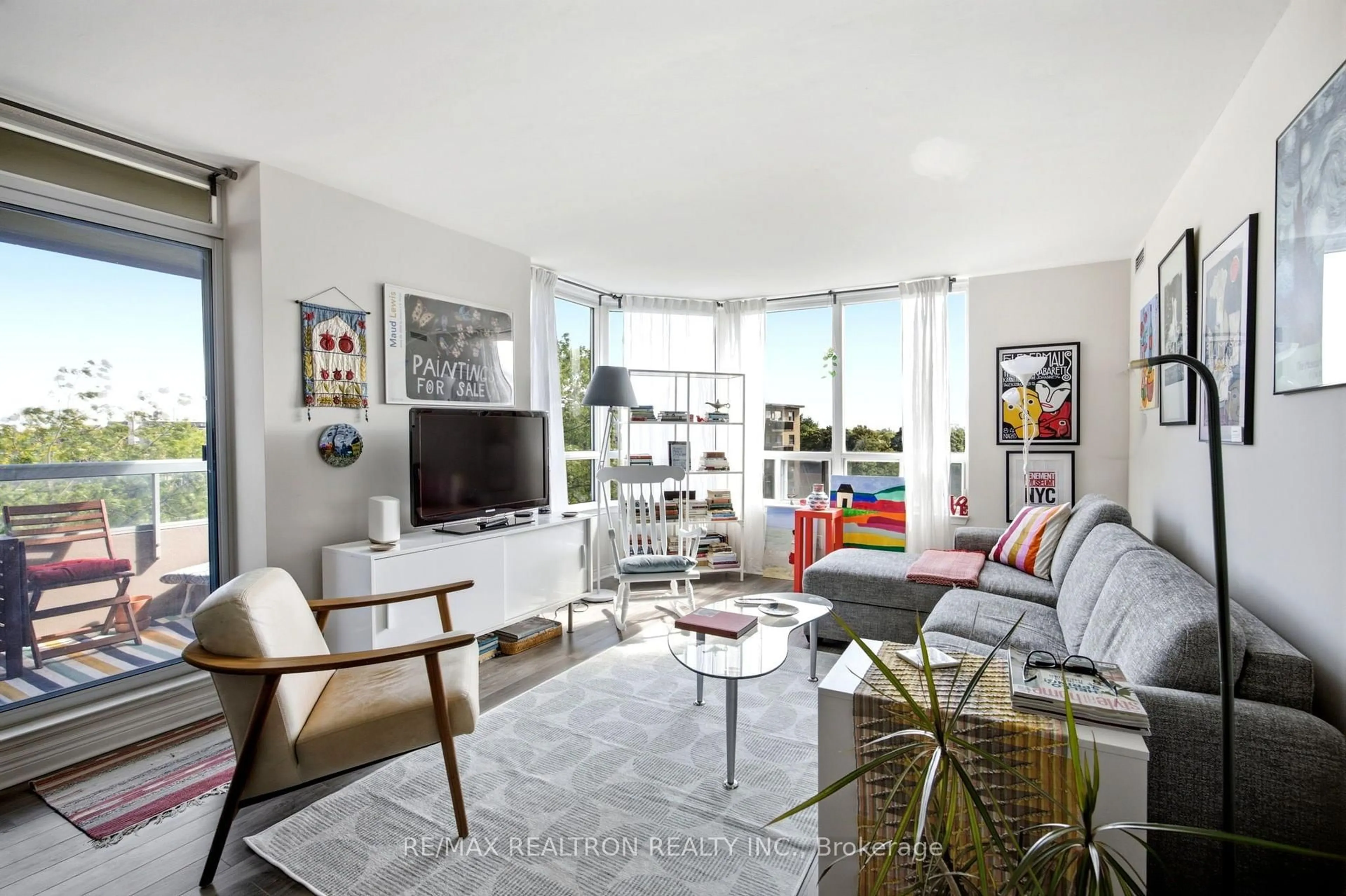 Living room with furniture, unknown for 2 Covington Rd #609, Toronto Ontario M6A 3E2
