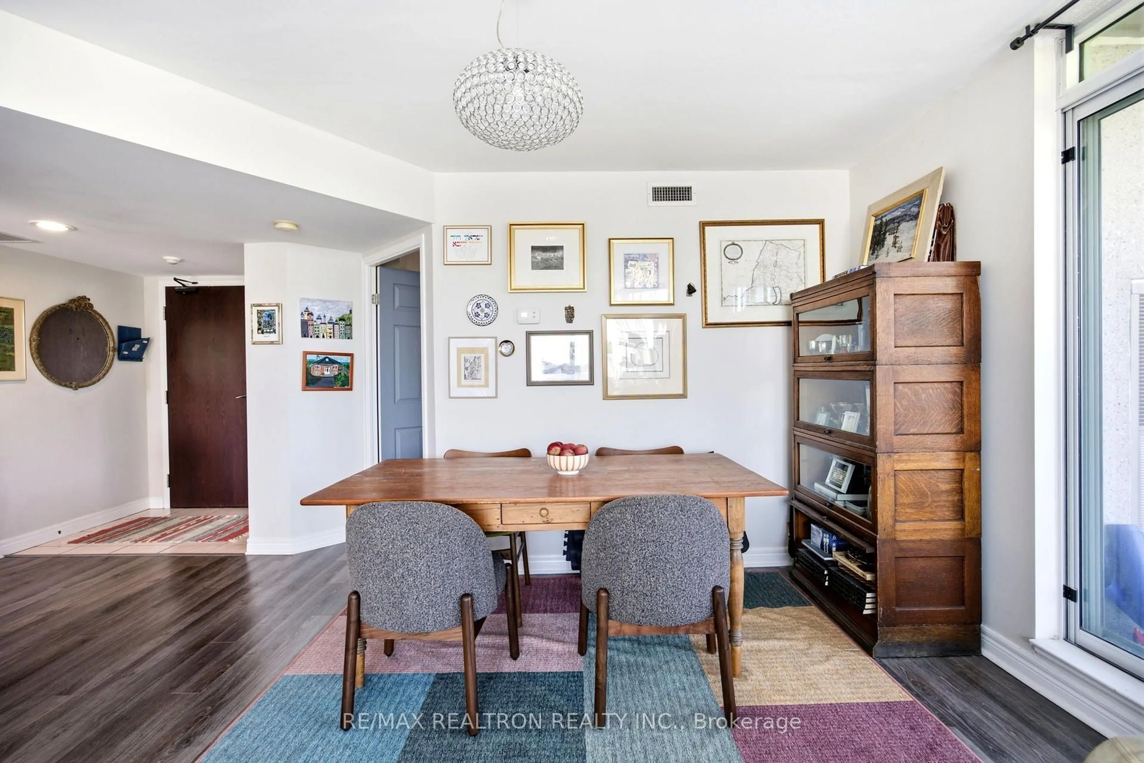 Dining room, wood/laminate floor for 2 Covington Rd #609, Toronto Ontario M6A 3E2