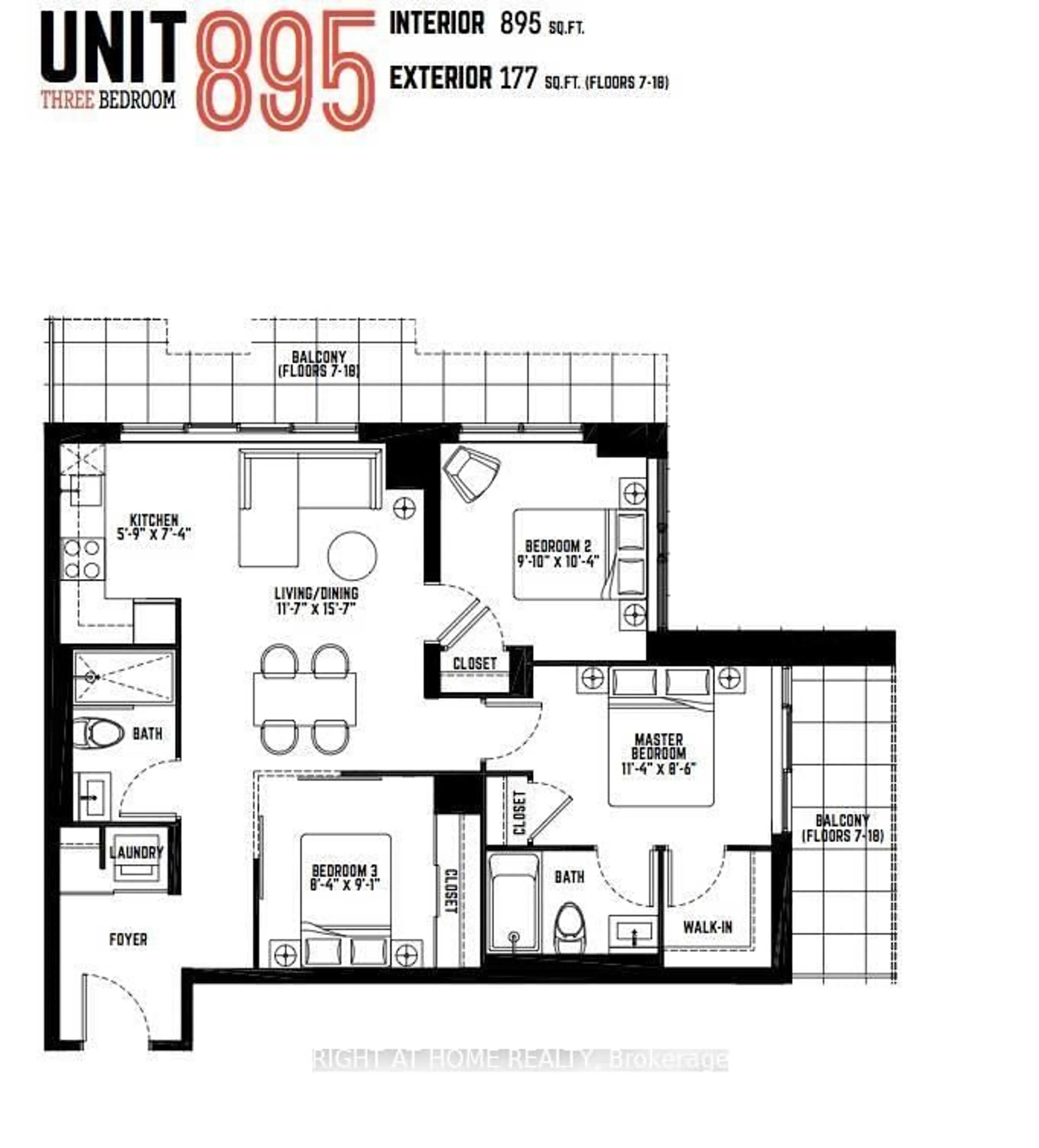 Floor plan for 120 Parliament St #1308, Toronto Ontario M5A 2Y8