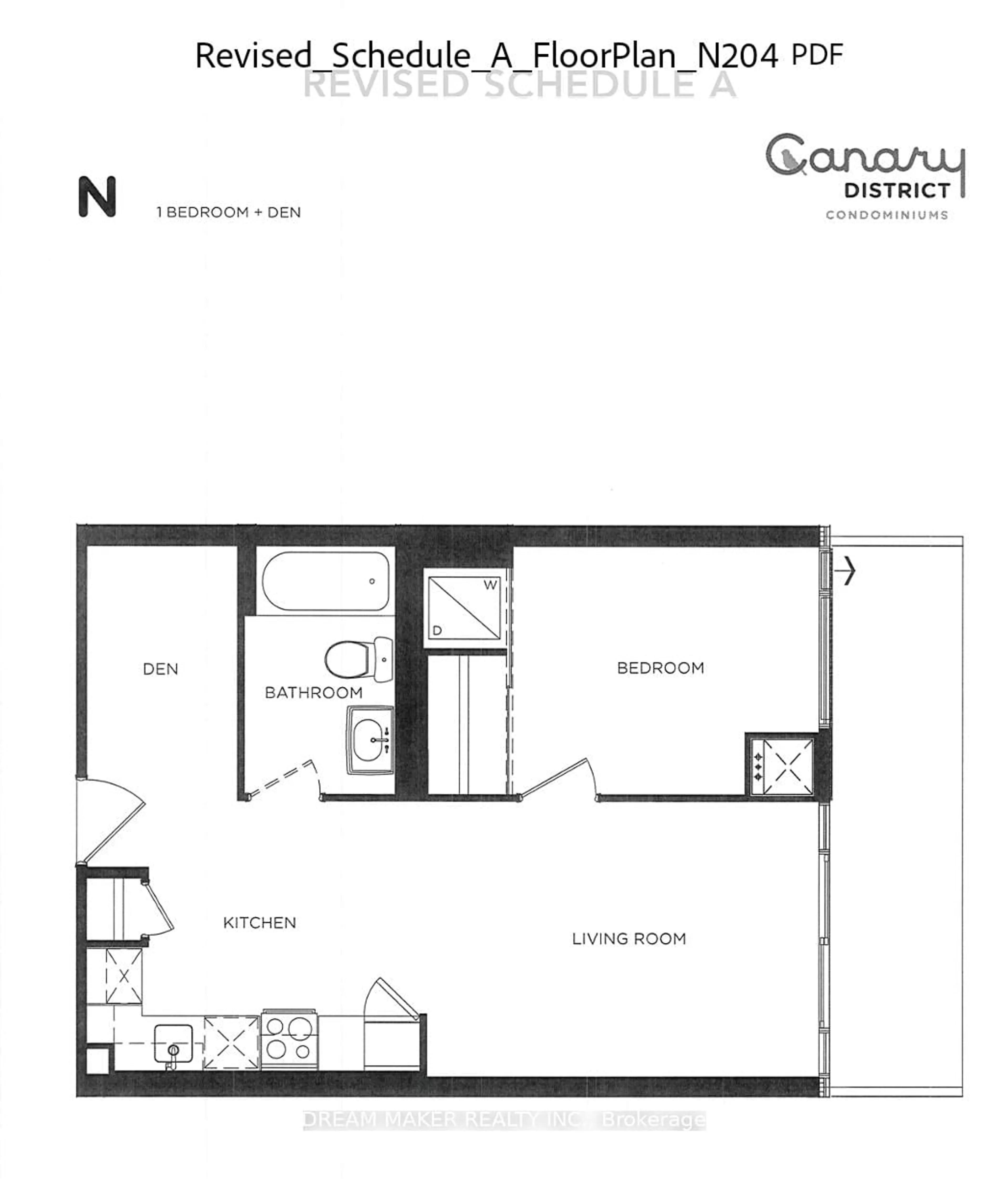 Floor plan for 455 Front St #4, Toronto Ontario M5A 0G2
