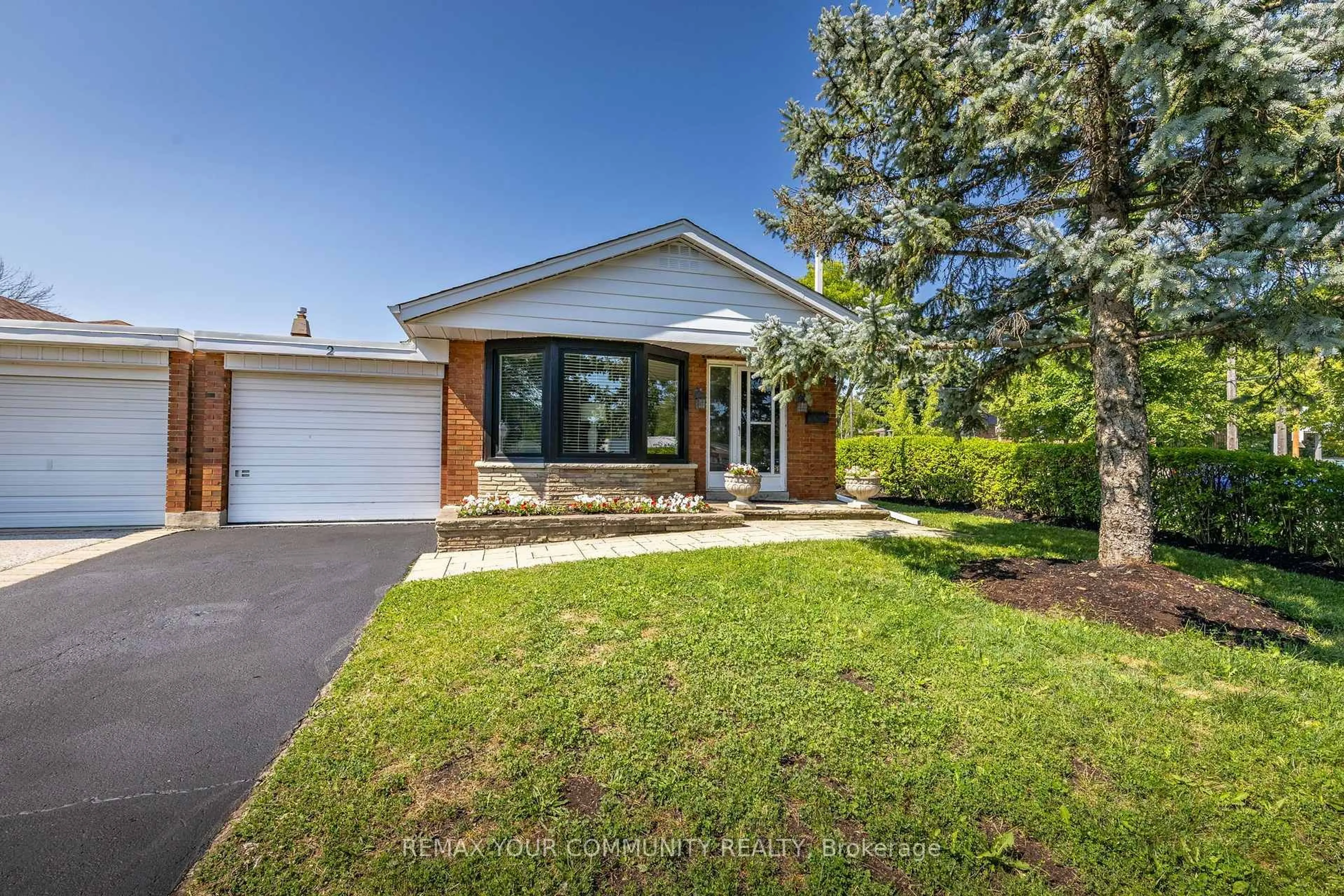 Home with brick exterior material, street for 2 Doonaree Dr, Toronto Ontario M3A 1M4