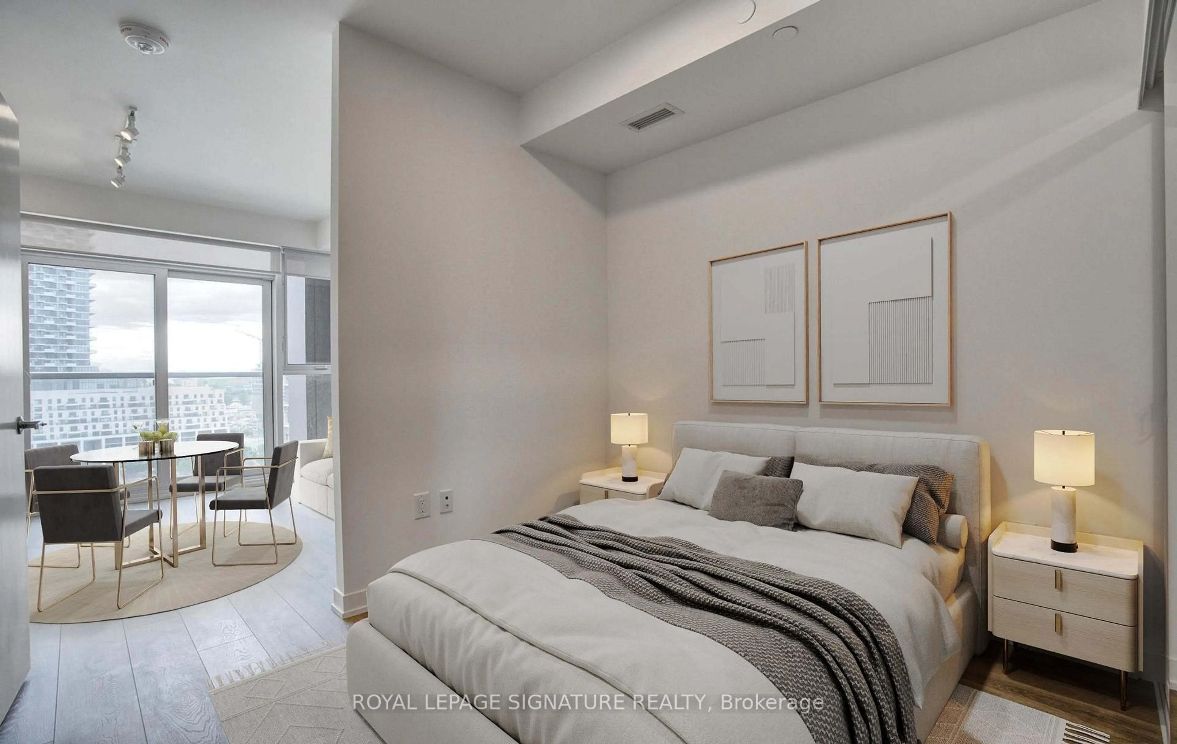 Bedroom with bed, unknown for 20 Richardson St #1006, Toronto Ontario M5A 0S6
