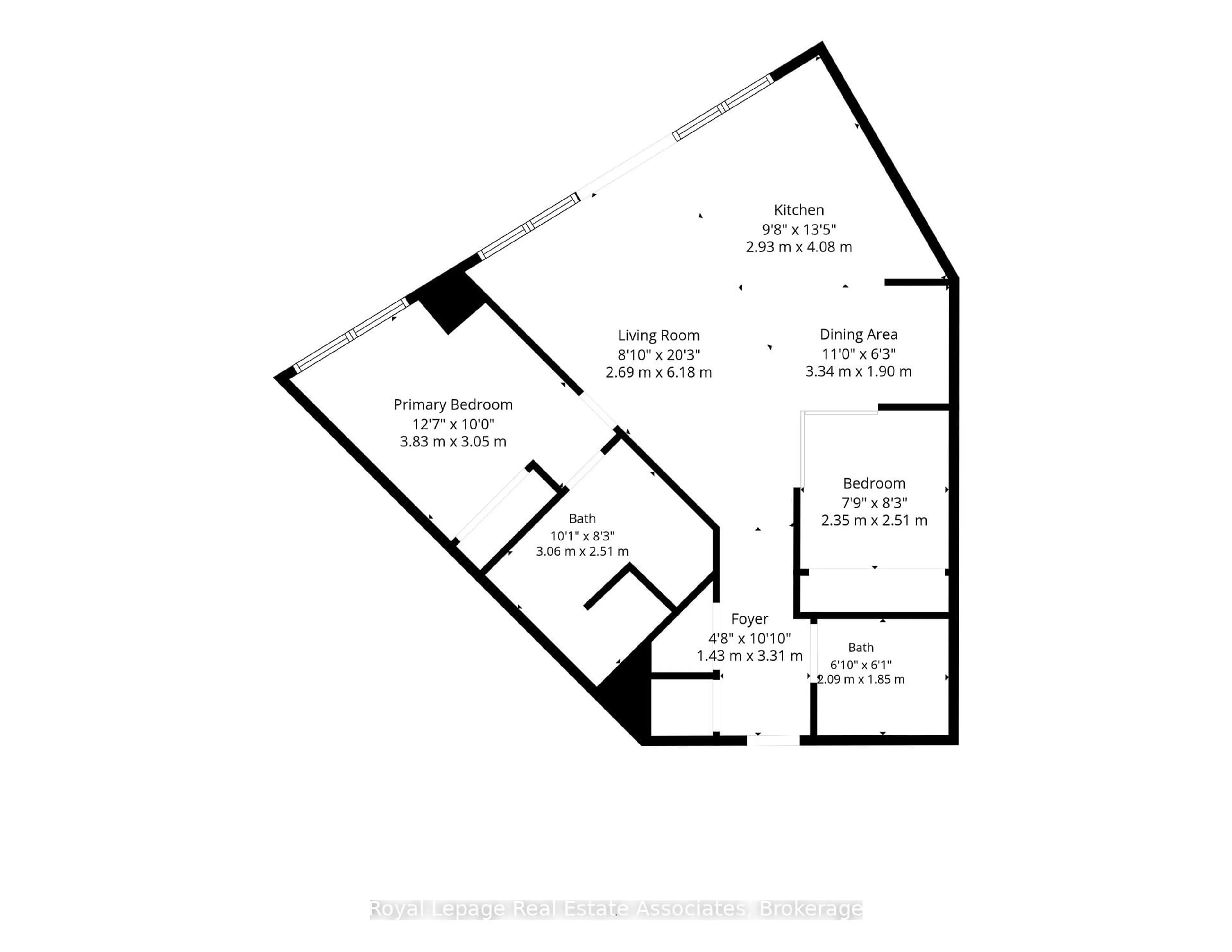 Floor plan for 35 Brian Peck Cres #LPH21, Toronto Ontario M4G 0A5