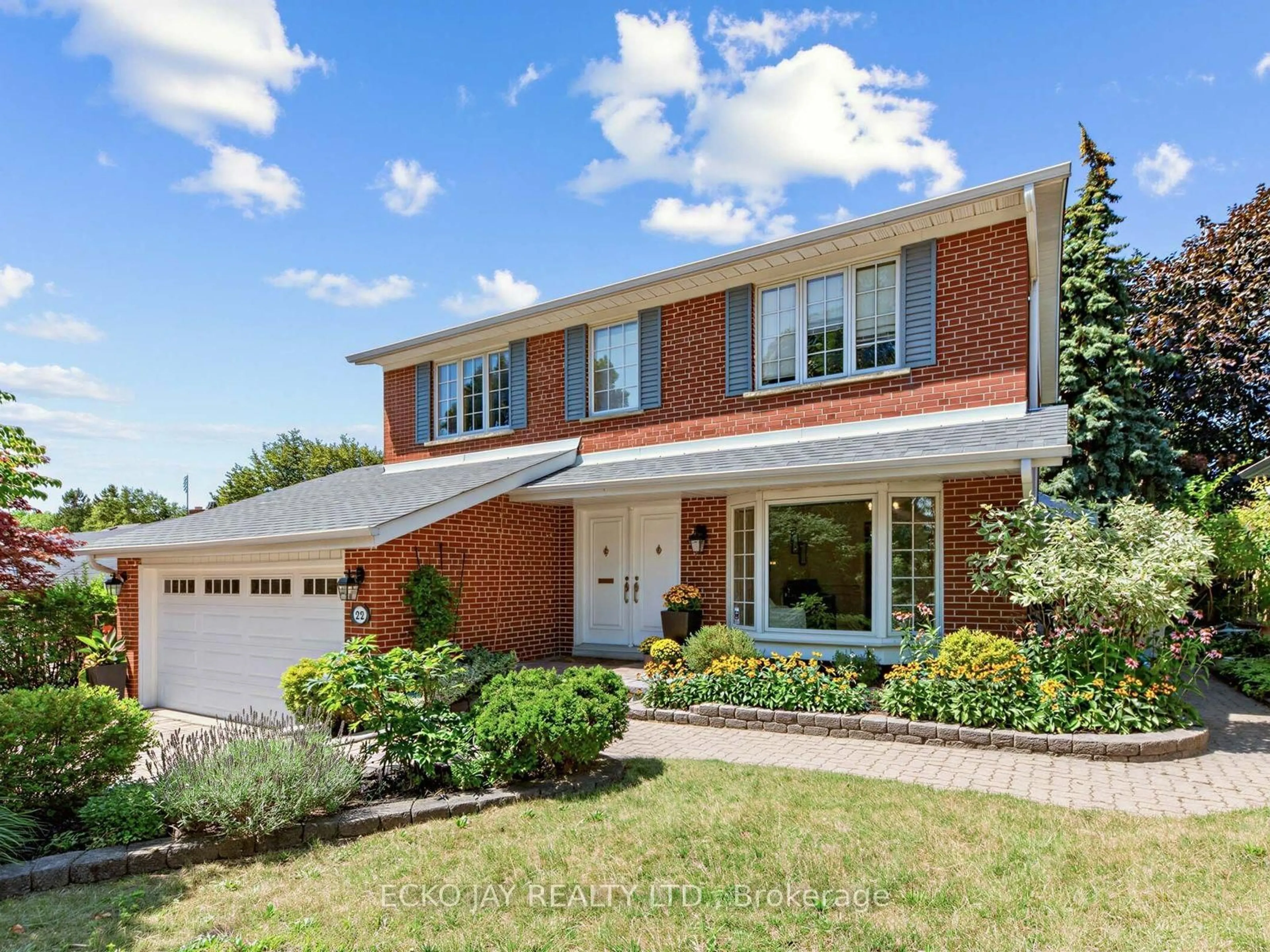 Home with brick exterior material, street for 22 Meadowglade Cres, Toronto Ontario M2J 1C7