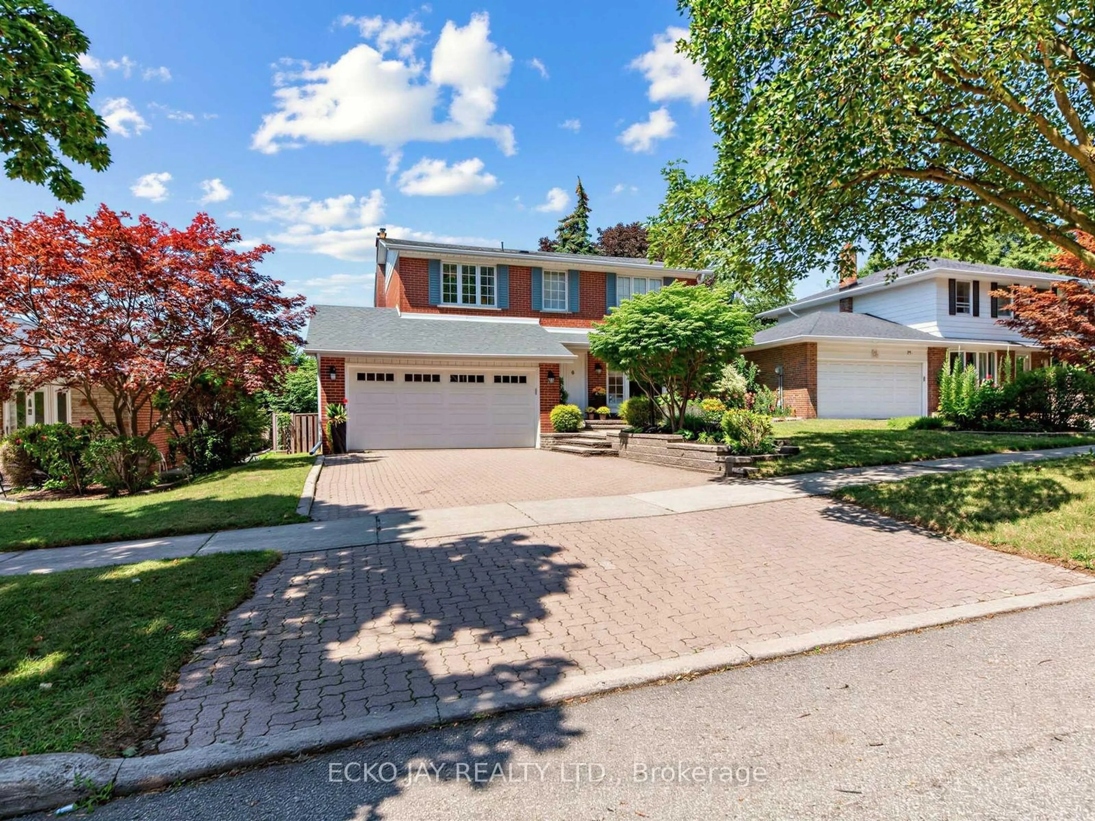 Home with brick exterior material, street for 22 Meadowglade Cres, Toronto Ontario M2J 1C7