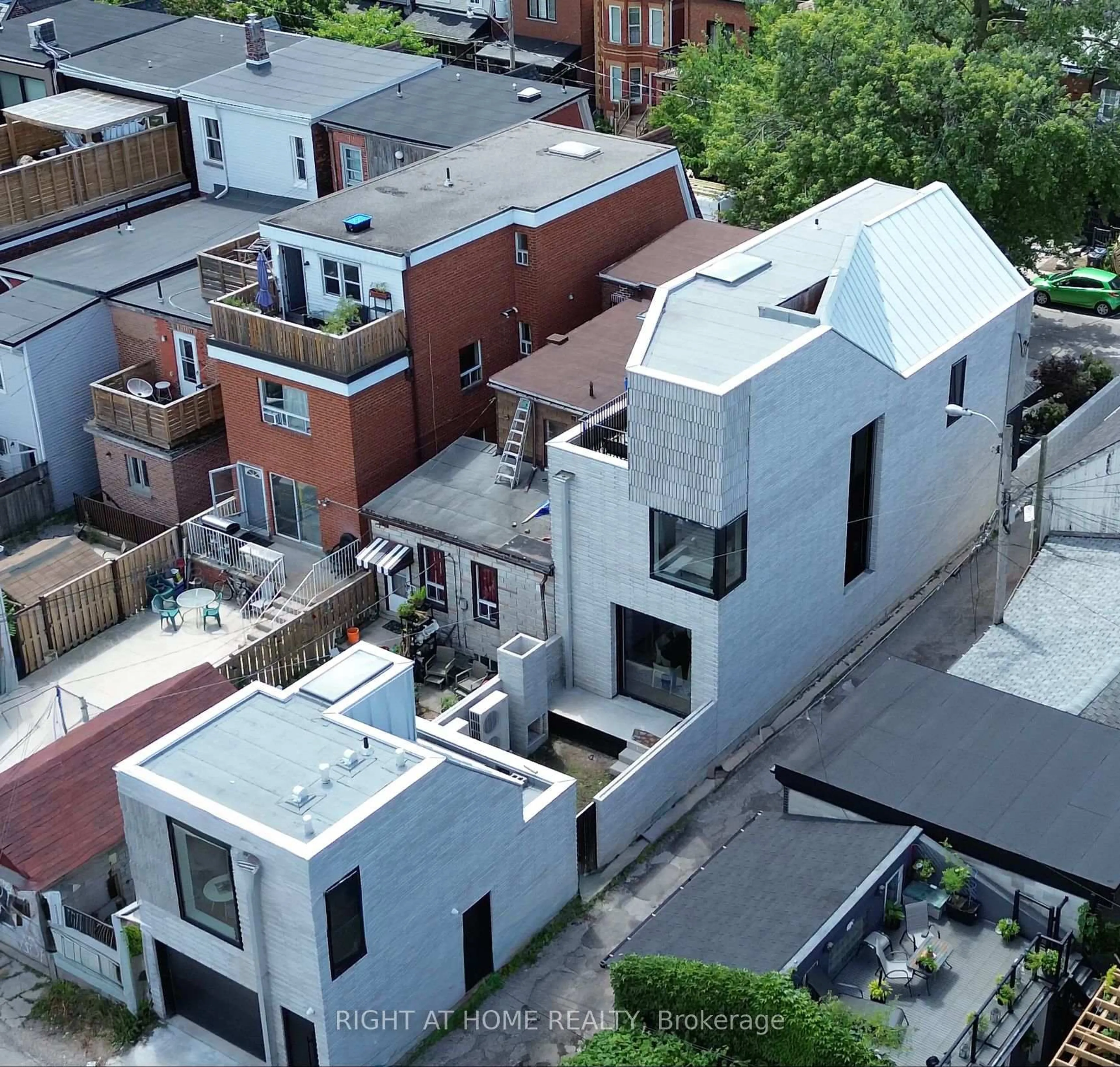 A pic from outside/outdoor area/front of a property/back of a property/a pic from drone, city buildings view from balcony for 79 Northcote Ave, Toronto Ontario M6J 3K2