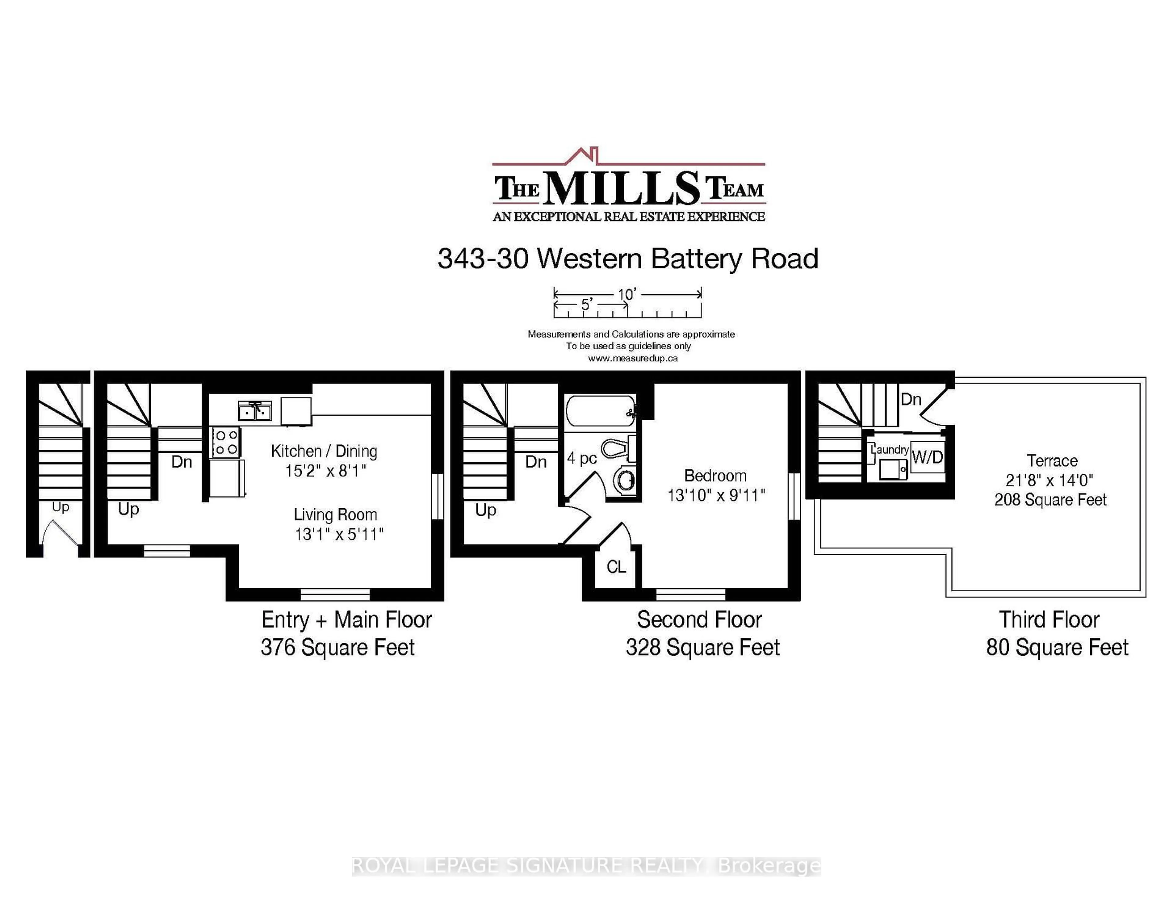 Floor plan for 30 Western Battery Rd #343, Toronto Ontario M6K 3N9