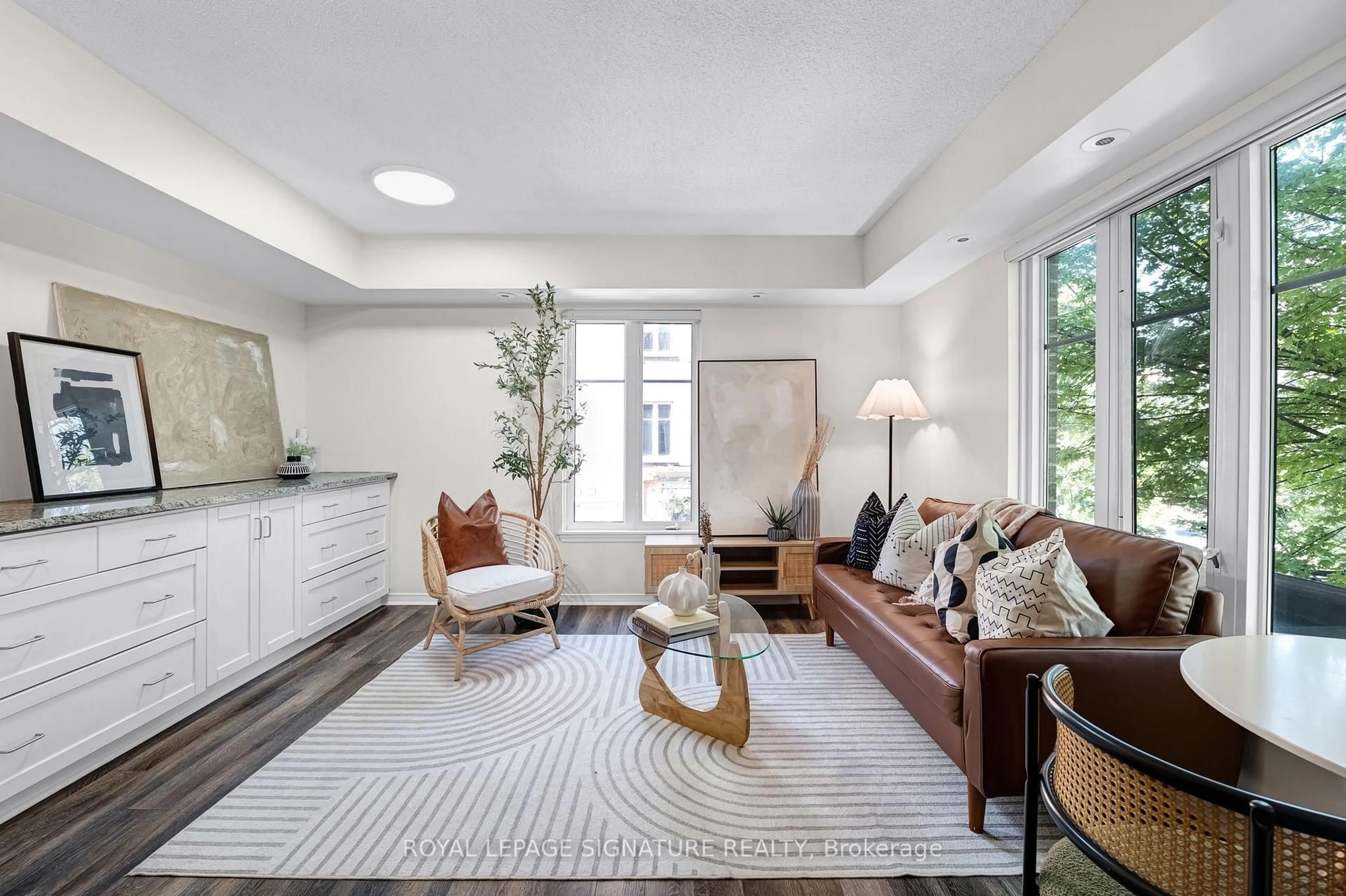 Living room with furniture, unknown for 30 Western Battery Rd #343, Toronto Ontario M6K 3N9