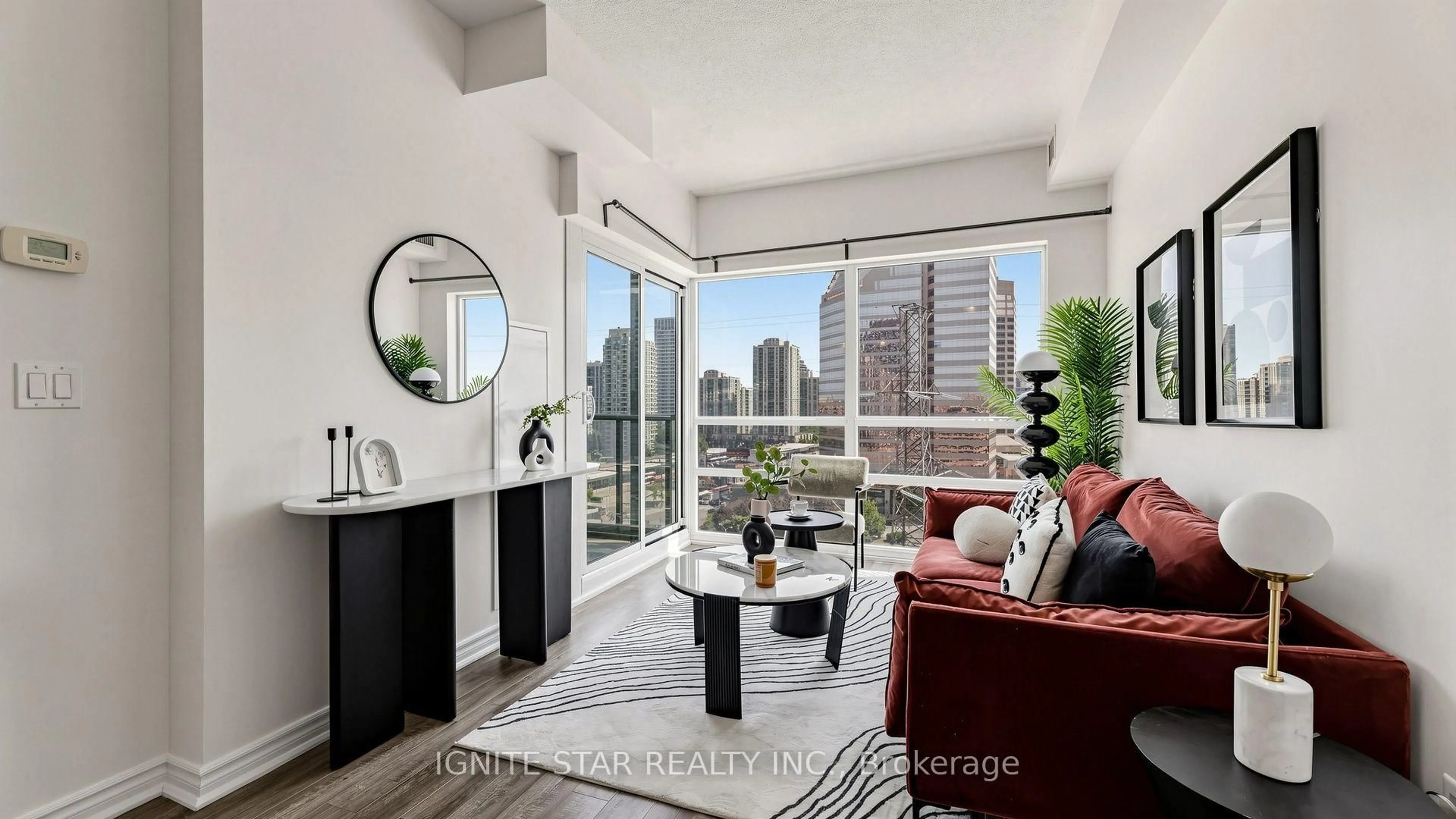 Living room with furniture, unknown for 5740 Yonge St #1201, Toronto Ontario M2M 0B1