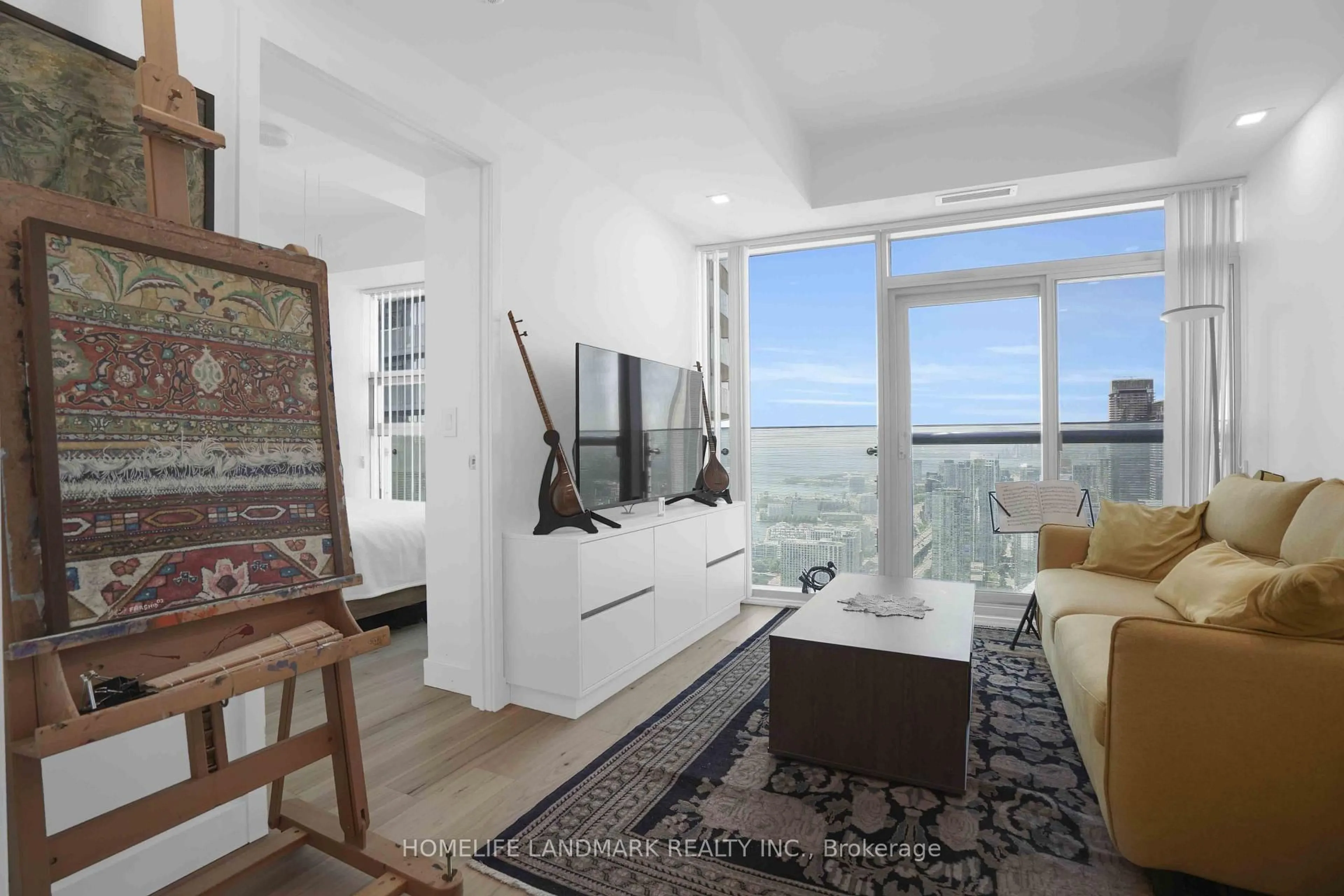 Living room with furniture, unknown for 14 York St #5207, Toronto Ontario M5J 0B1