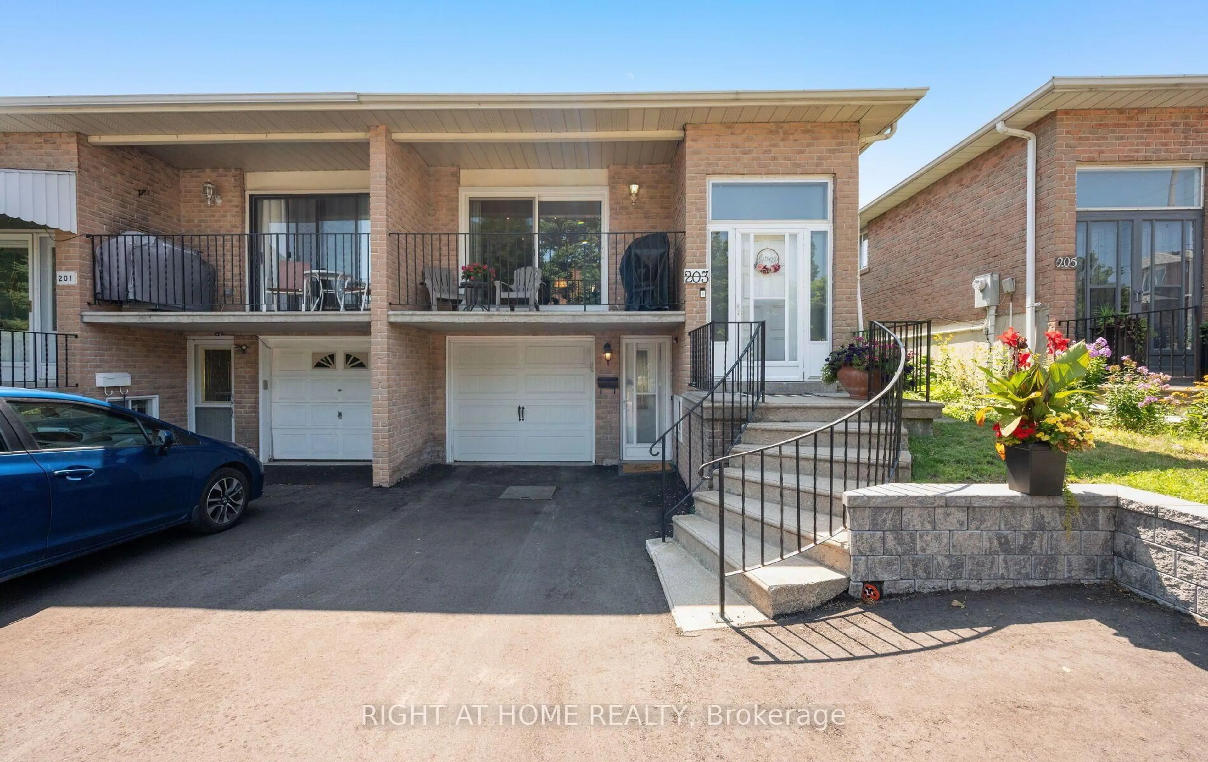 Home with brick exterior material, street for 203 Robert Hicks Dr, Toronto Ontario M2R 3R3