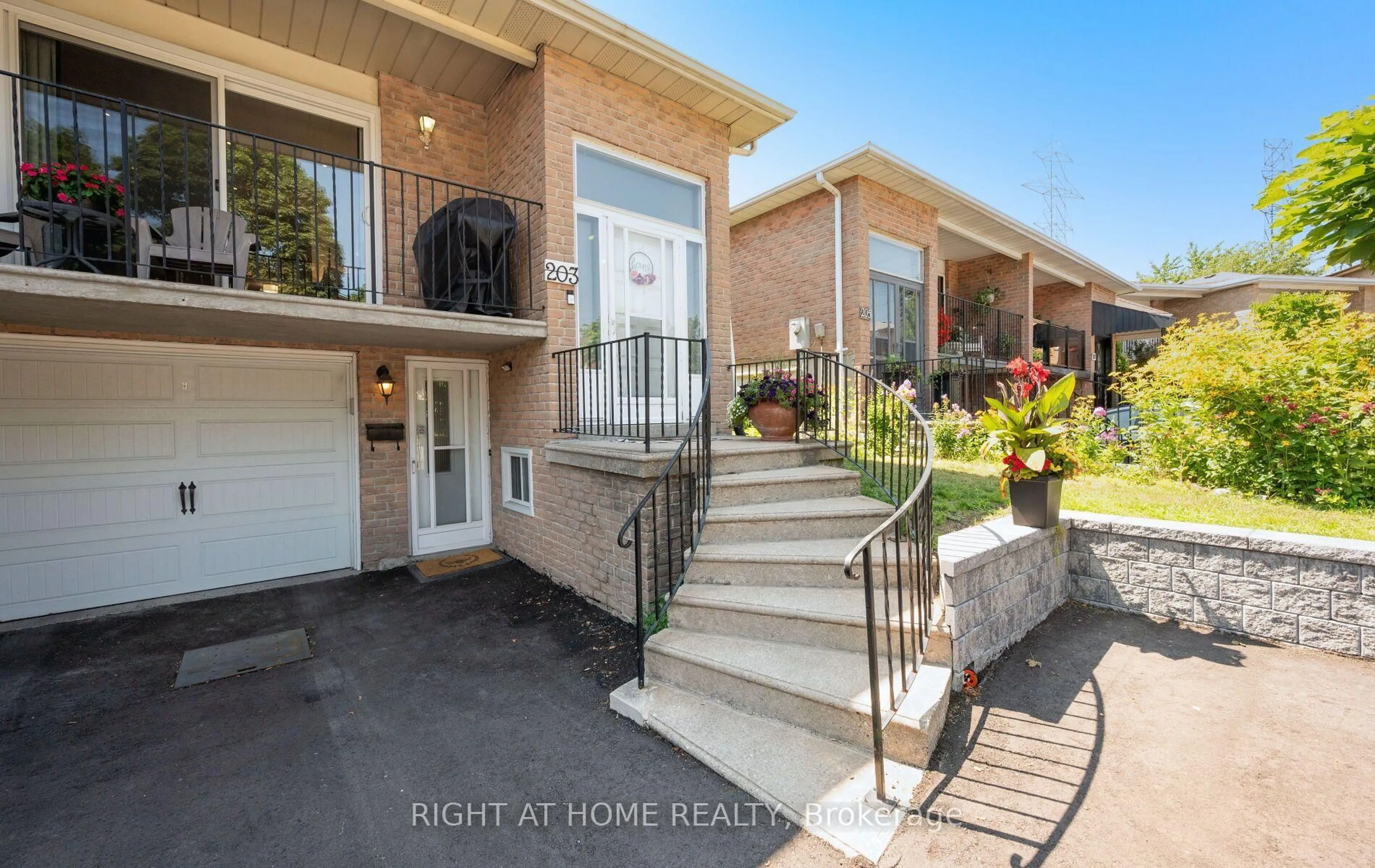 Home with brick exterior material, street for 203 Robert Hicks Dr, Toronto Ontario M2R 3R3